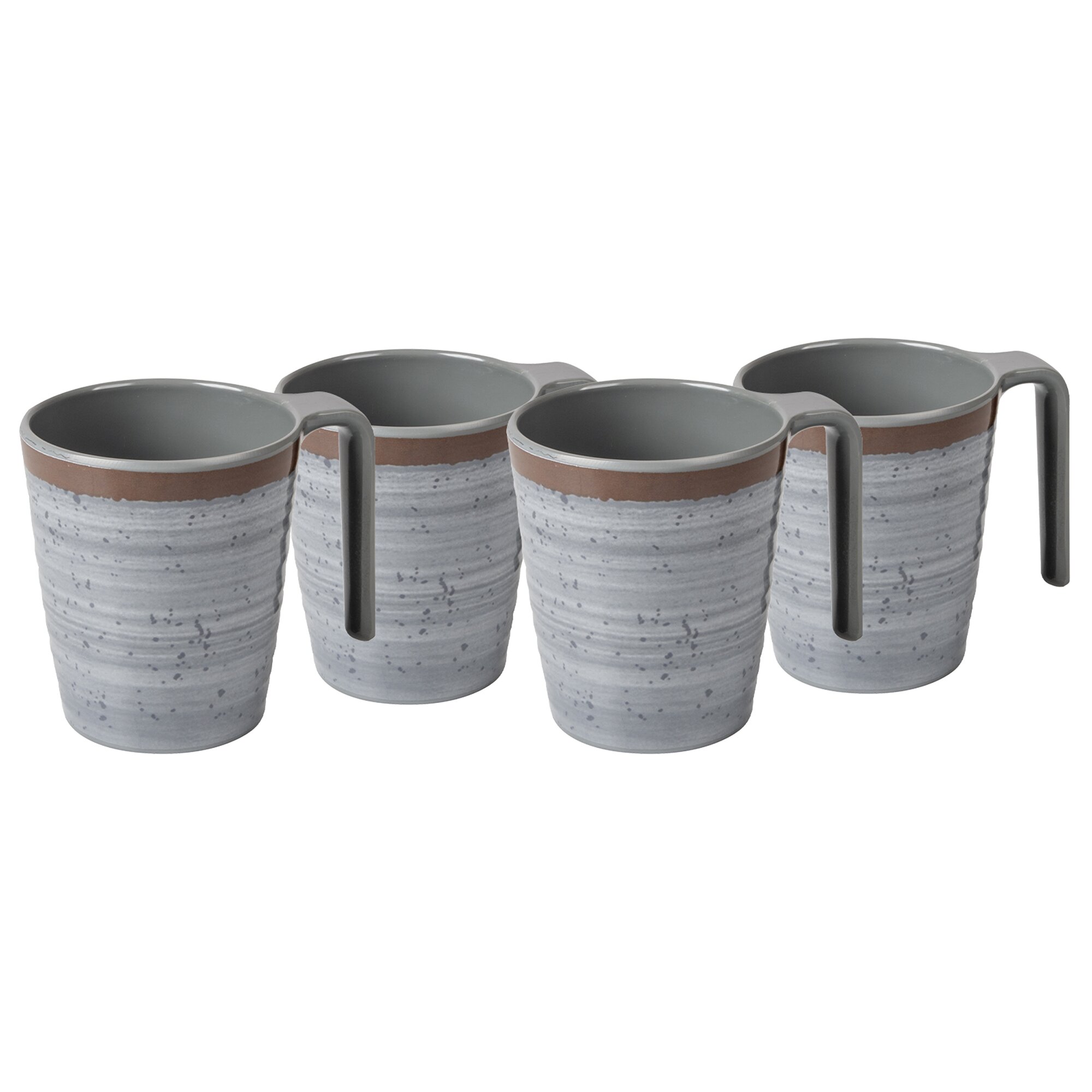 Mug Halo, 4 Pcs., grey