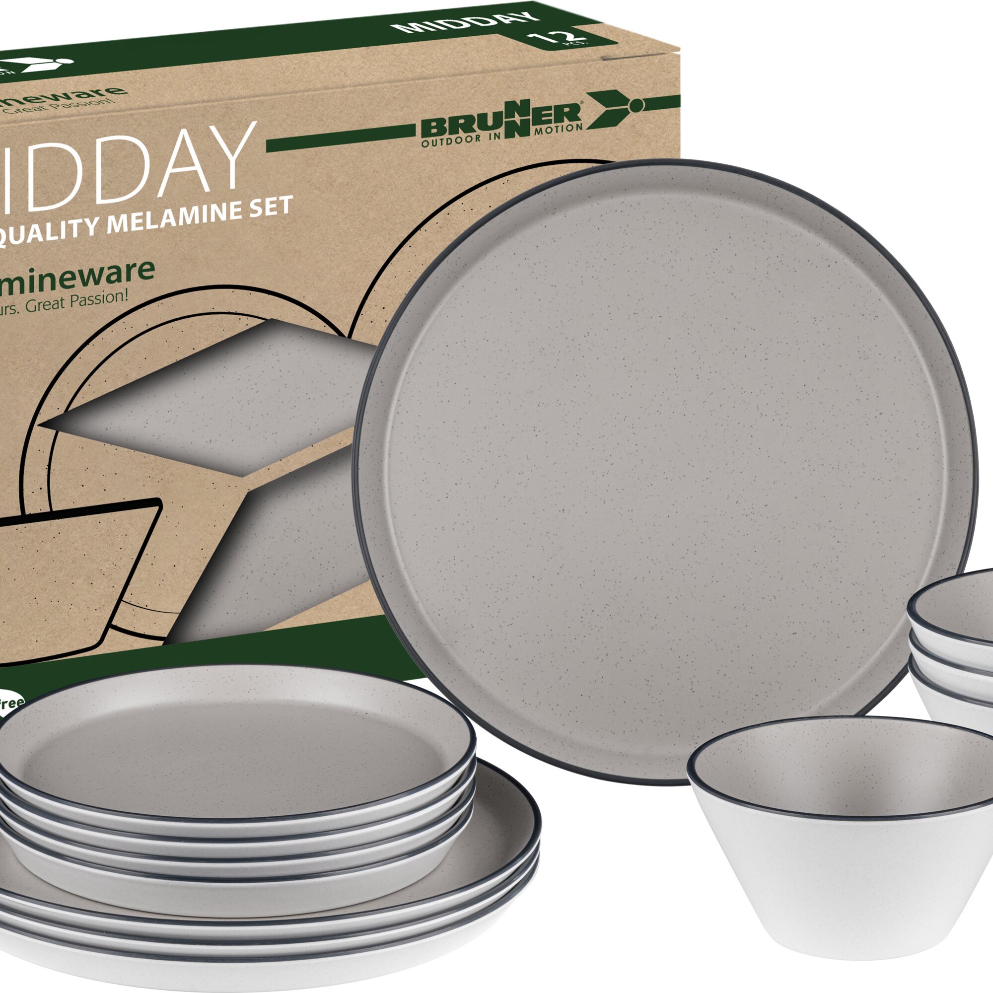 Geschirrset Iconic Compack, 12-teilig