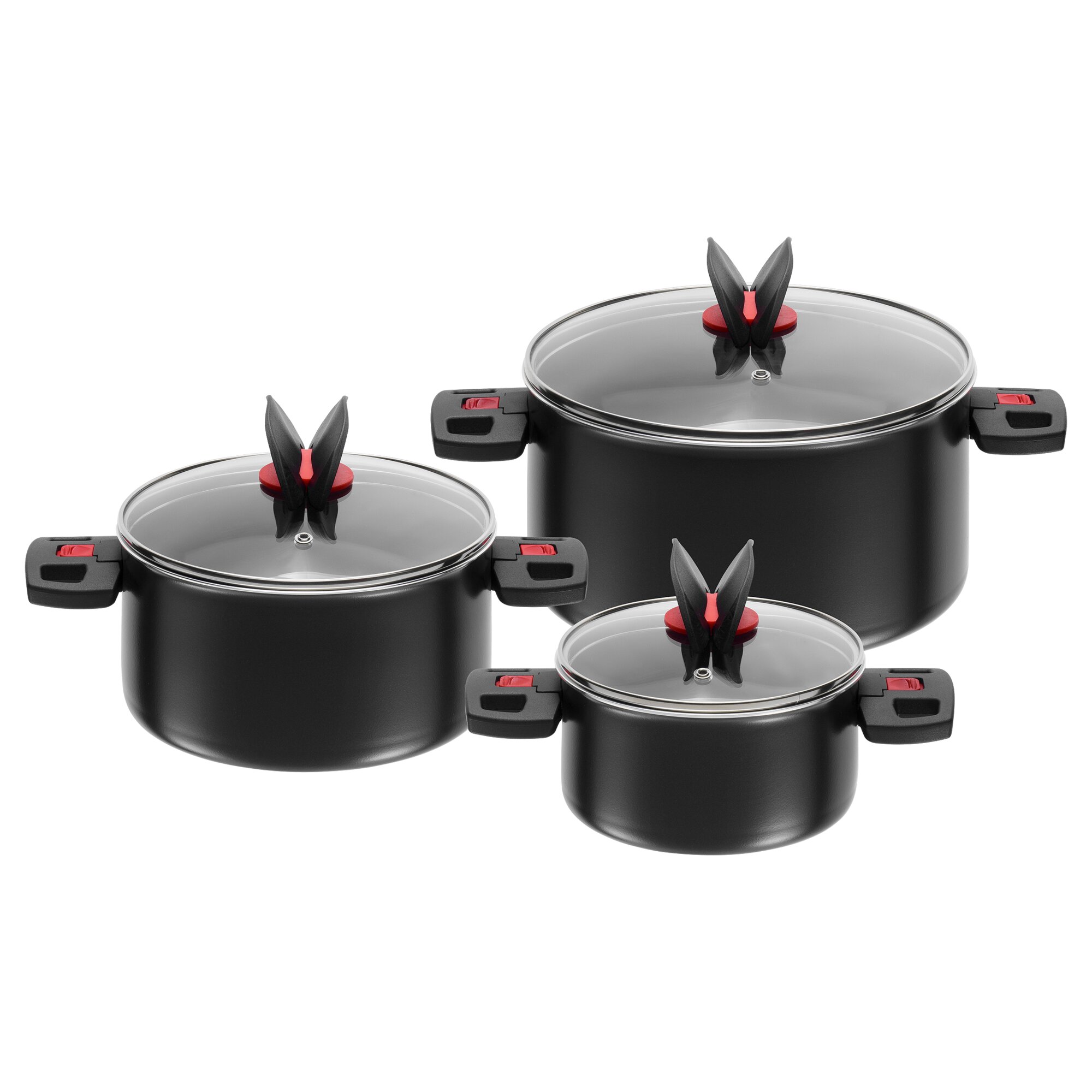 Click & Cook Pot Set 3 Pcs.