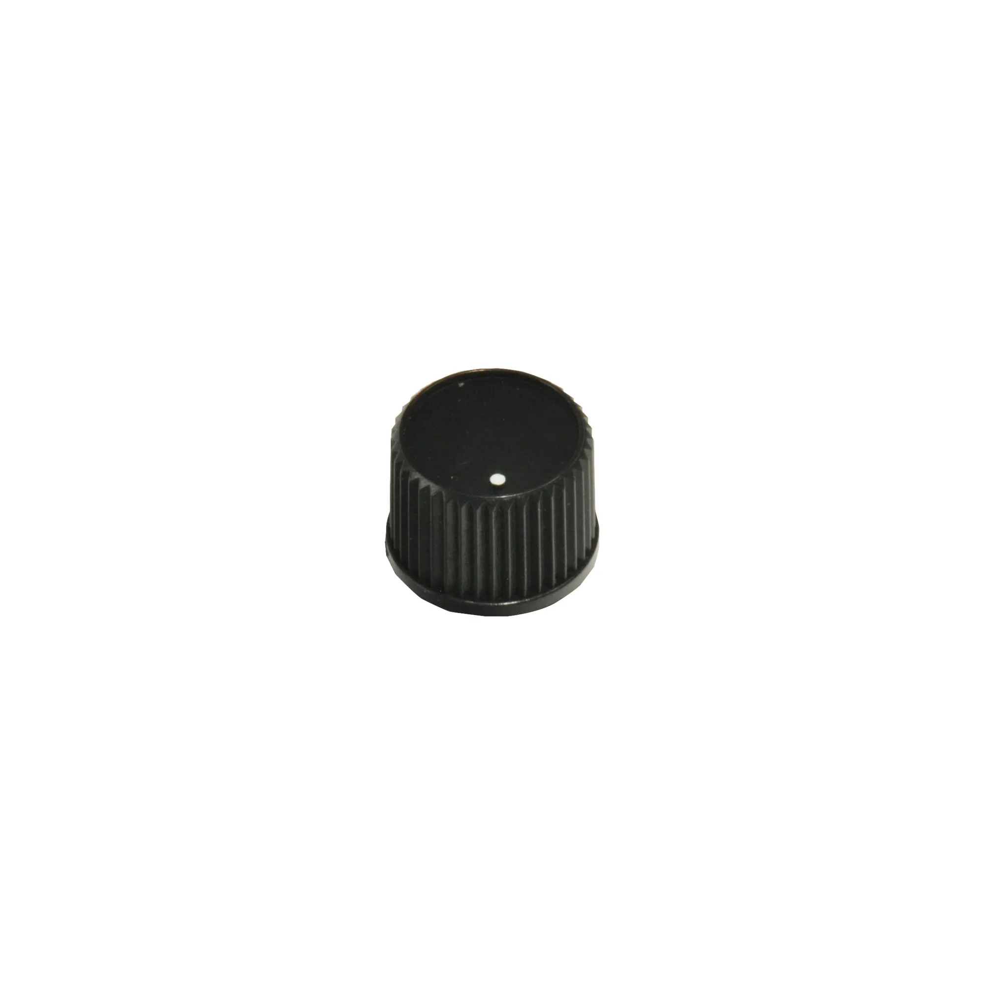 Schwarzer geriffelter Thermostat-Drehknopf mit weißer Markierung für Dometic-Kühlschrank A803KF