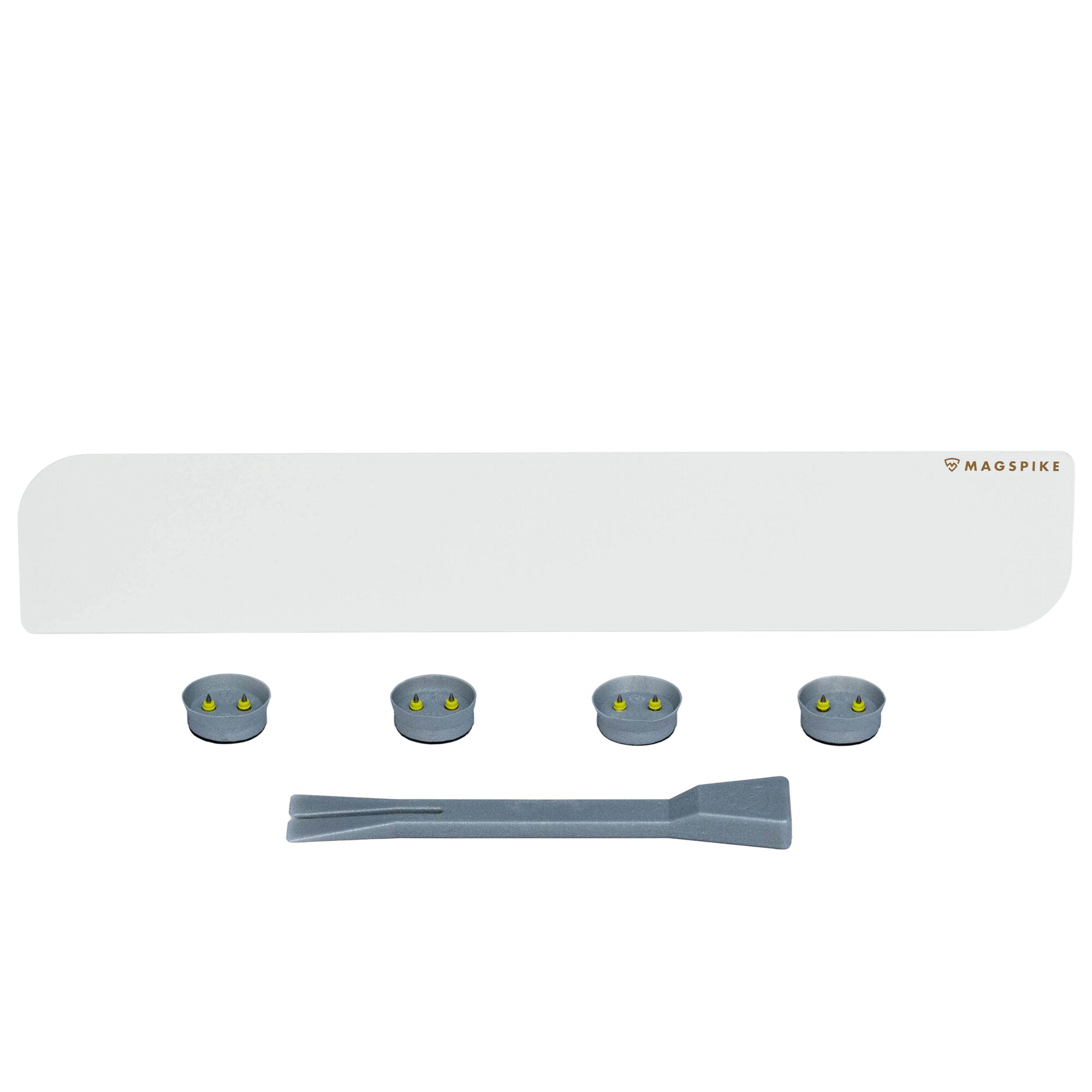 MagSpike Trägerplatte mit Magnet MagSpike Set L ohne Haken, weiß