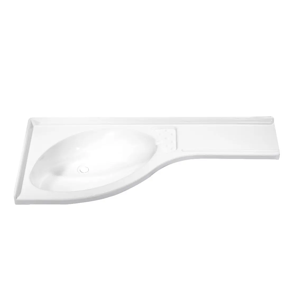 Eckwaschbecken, Ablage rechts