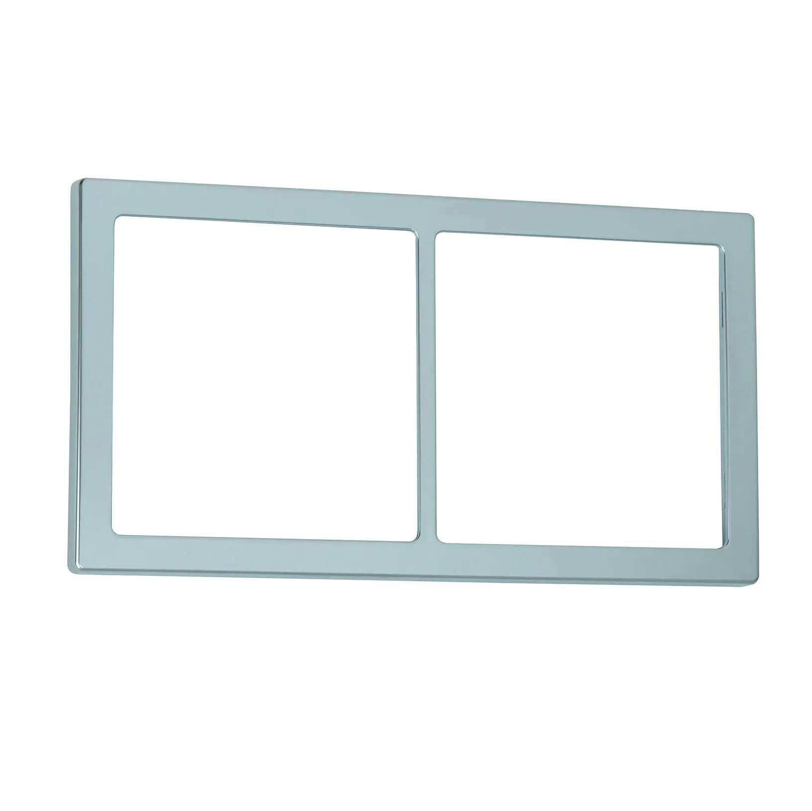 Abdeckrahmen chrom matt, 2-fach