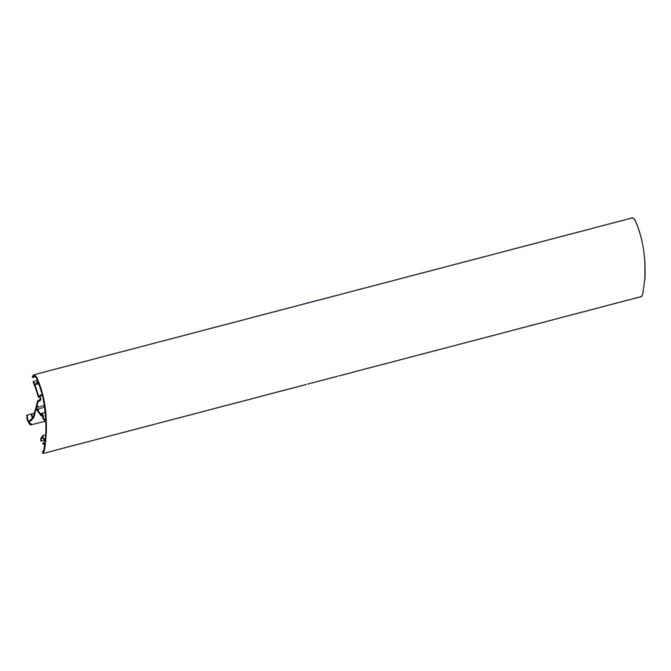 Lead Rail For TO 6002, white, 3,25 m