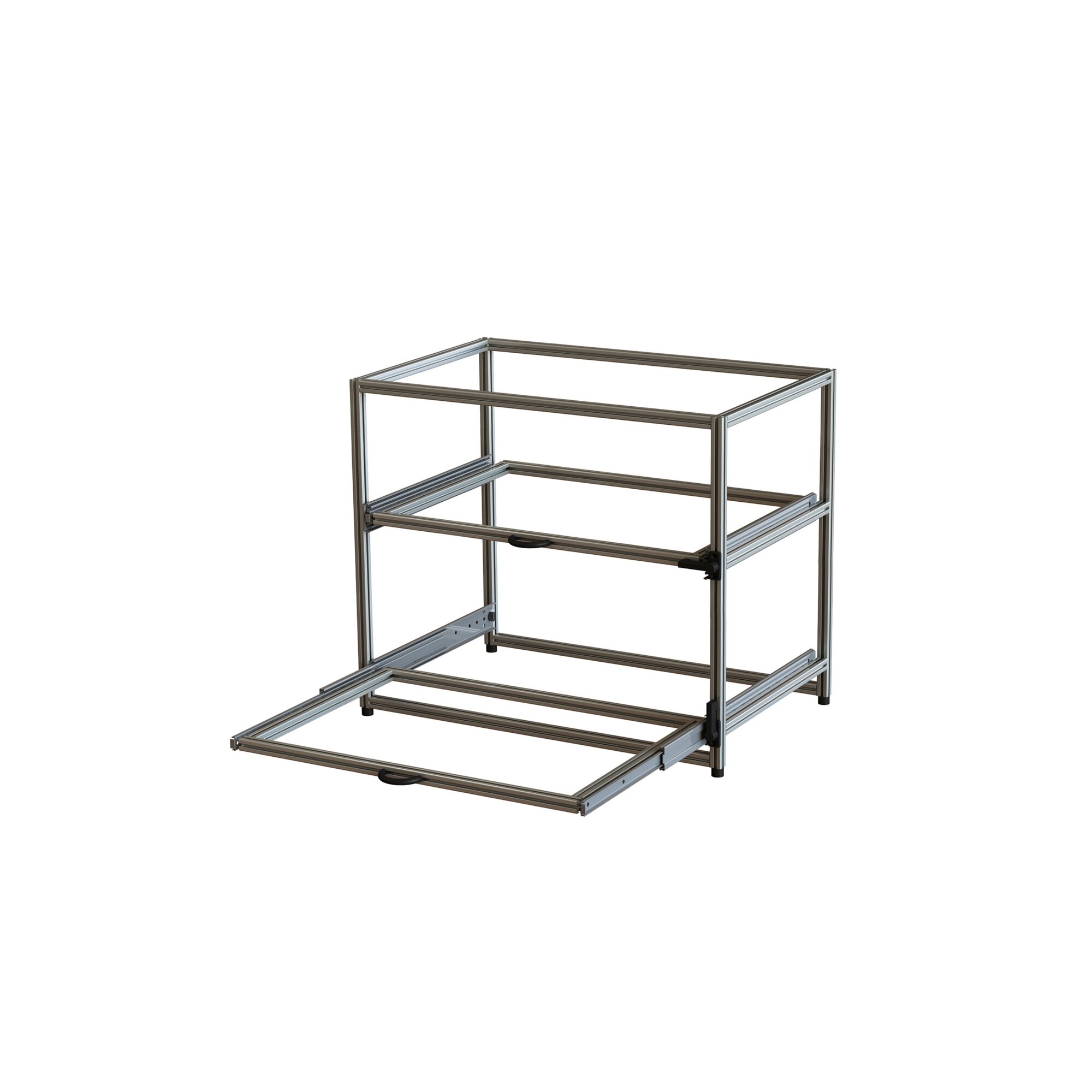 Remectro Auszugs-Regalsystem, quer, 69 x 70 x 44 cm