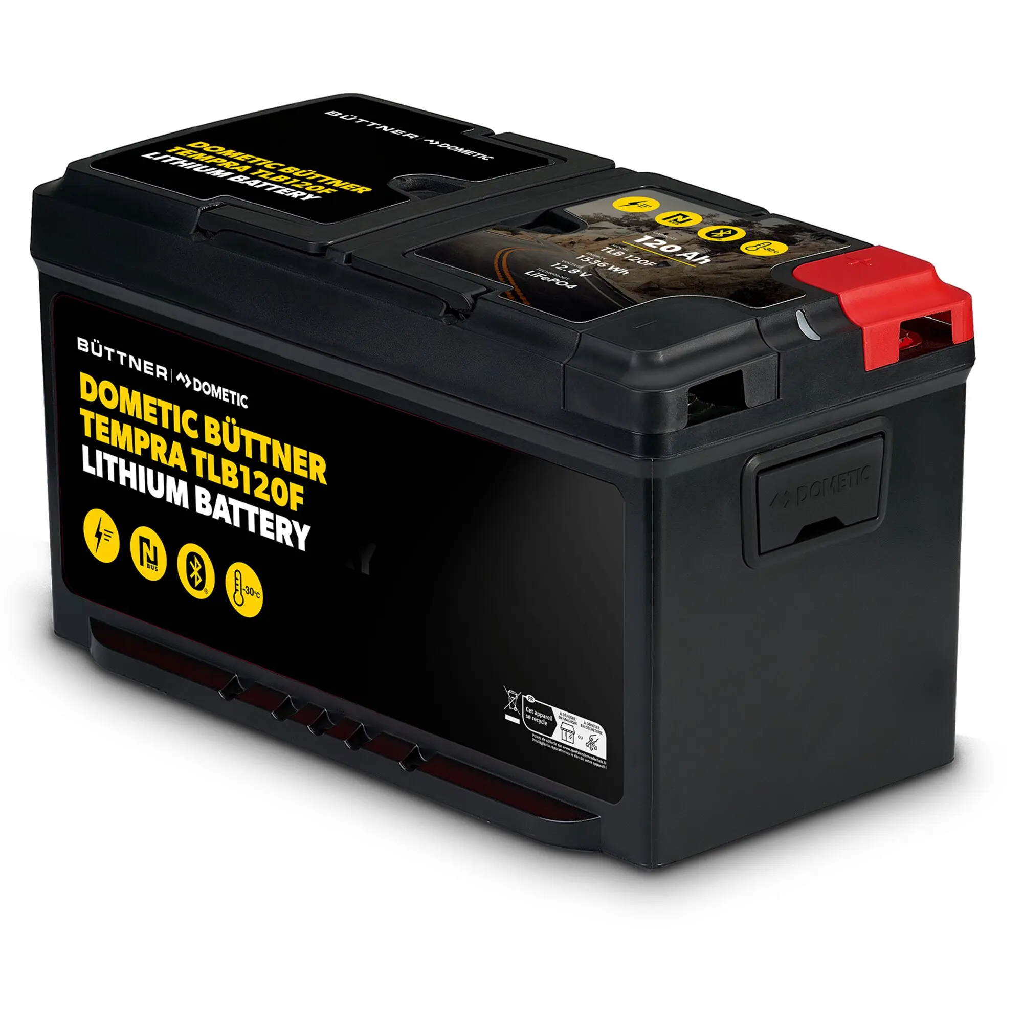 Lithium Batterie Tempra F mit Heizung, 120 Ah