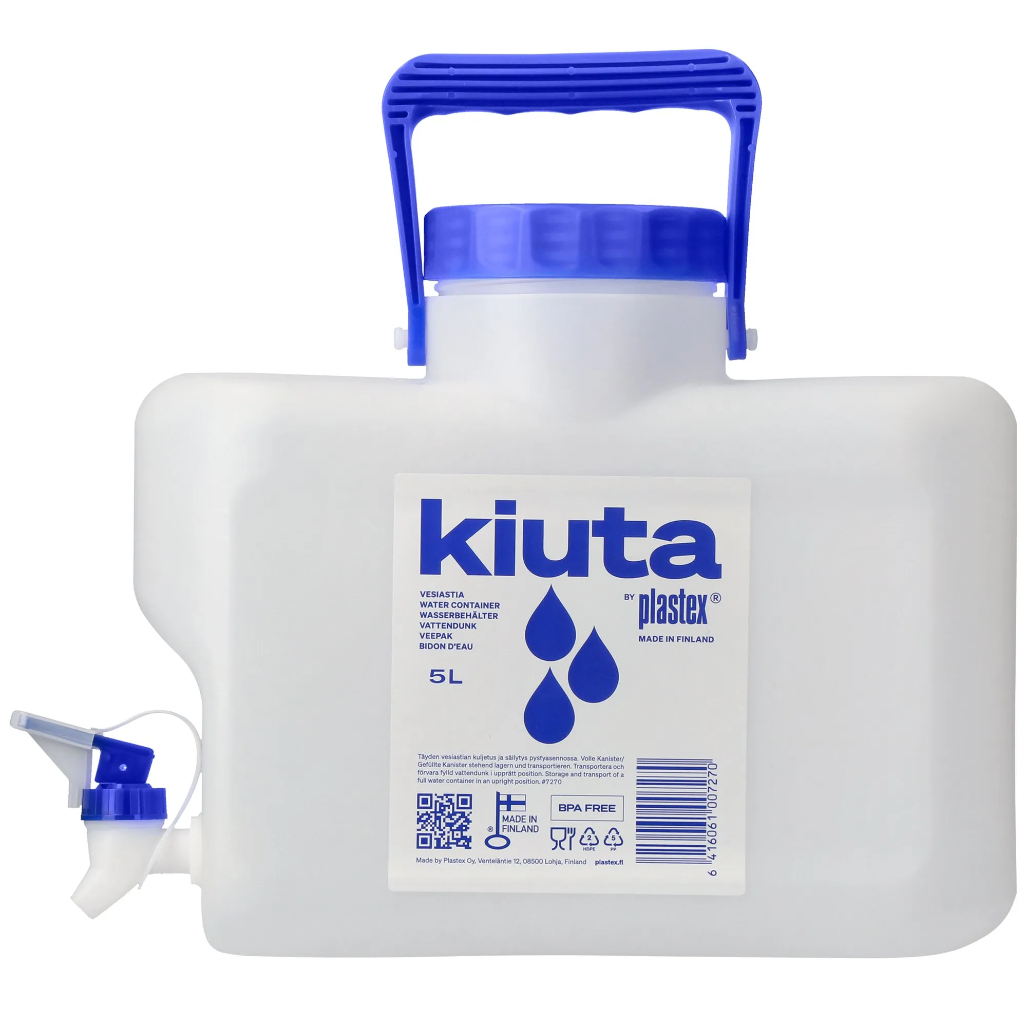Wasserkanister für Kühlschrank mit Ablasshahn, 5 l