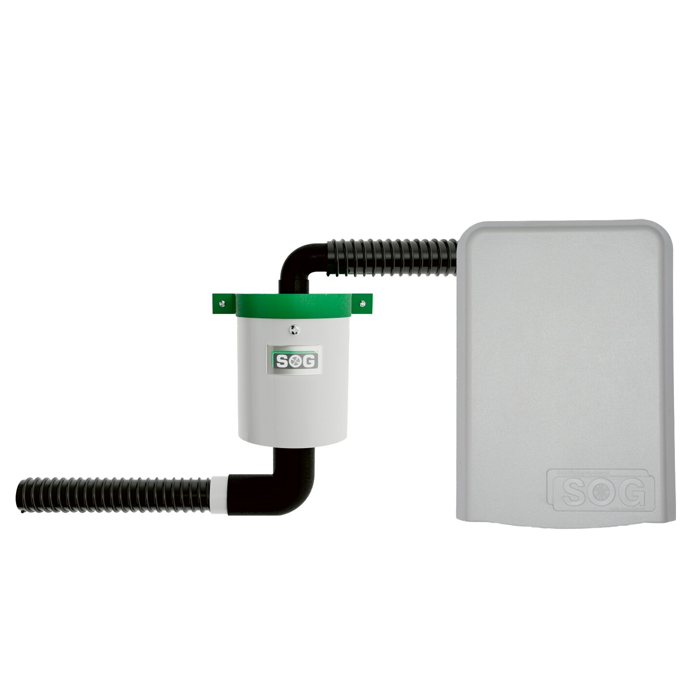 Electric Toilet Ventilation for Clesana Door Version, Door Version light grey