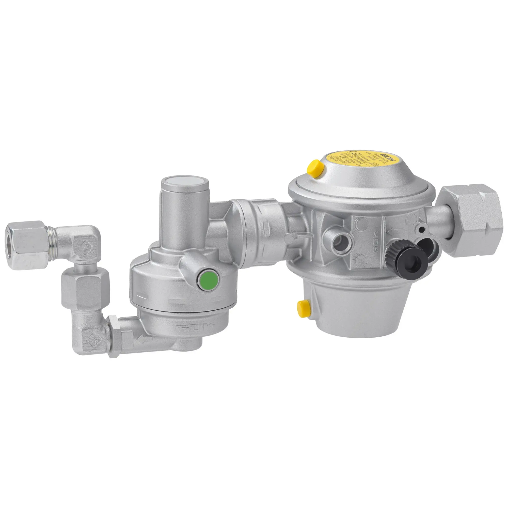 Gasdruck-Regelanlage Caramatic DriveOne Gastank, für Gasbehälter mit Tankplatte 90°