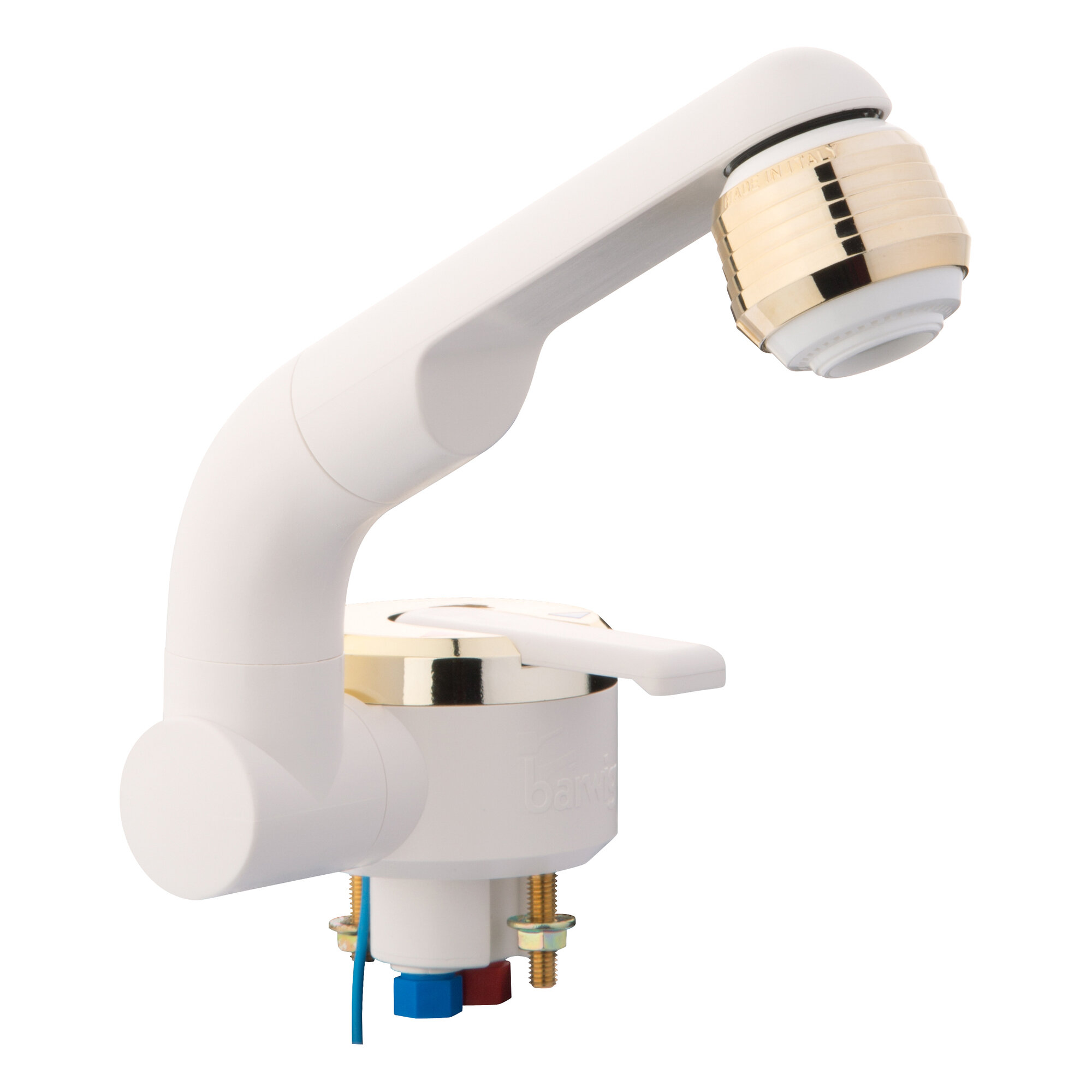 Single-Lever Mixer Perfect, white, self-service