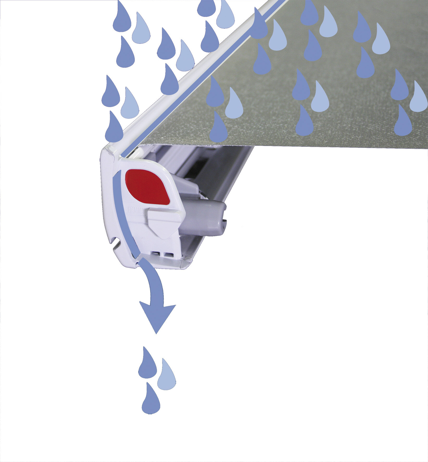 Awning F45 – Titanium, 398 cm, Royal Grey