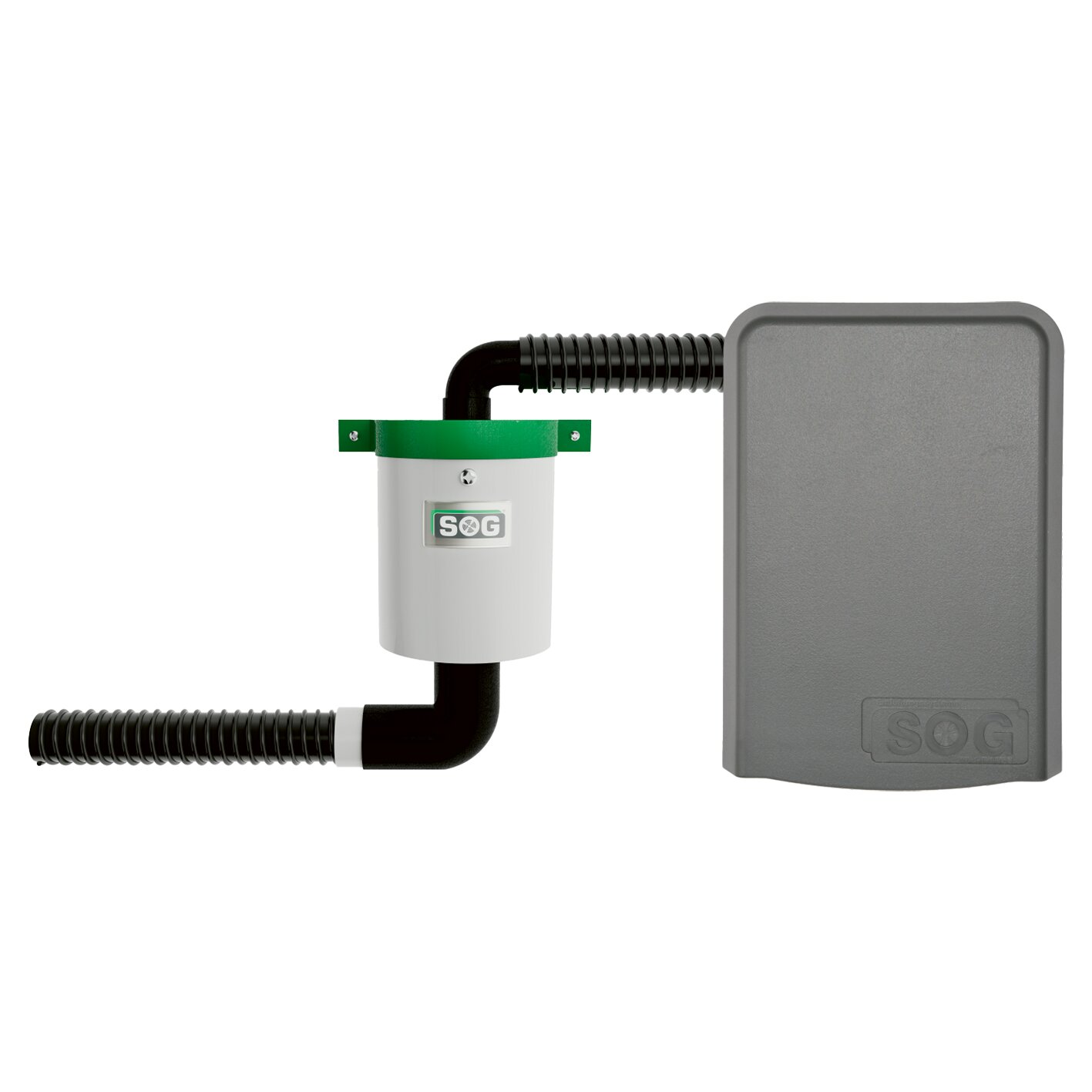 Electric Toilet Ventilation for Clesana Door Version, Door Version dark grey