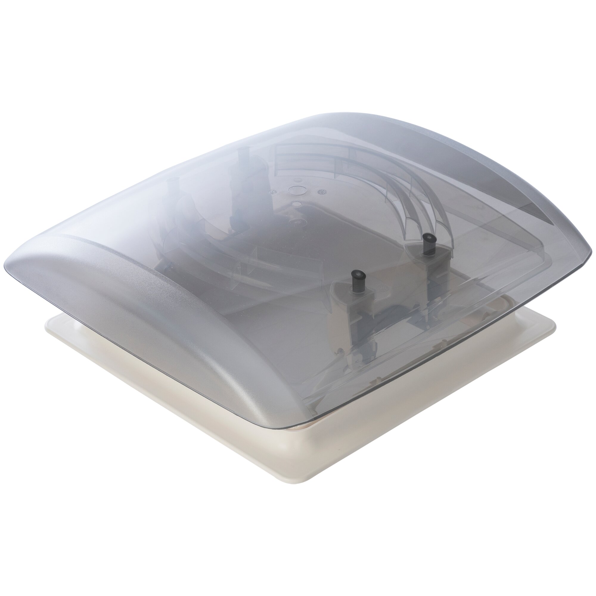 MPK Dachhaube VisionVent S eco mit Fliegengitter und Verdunkelung, cremeweiß