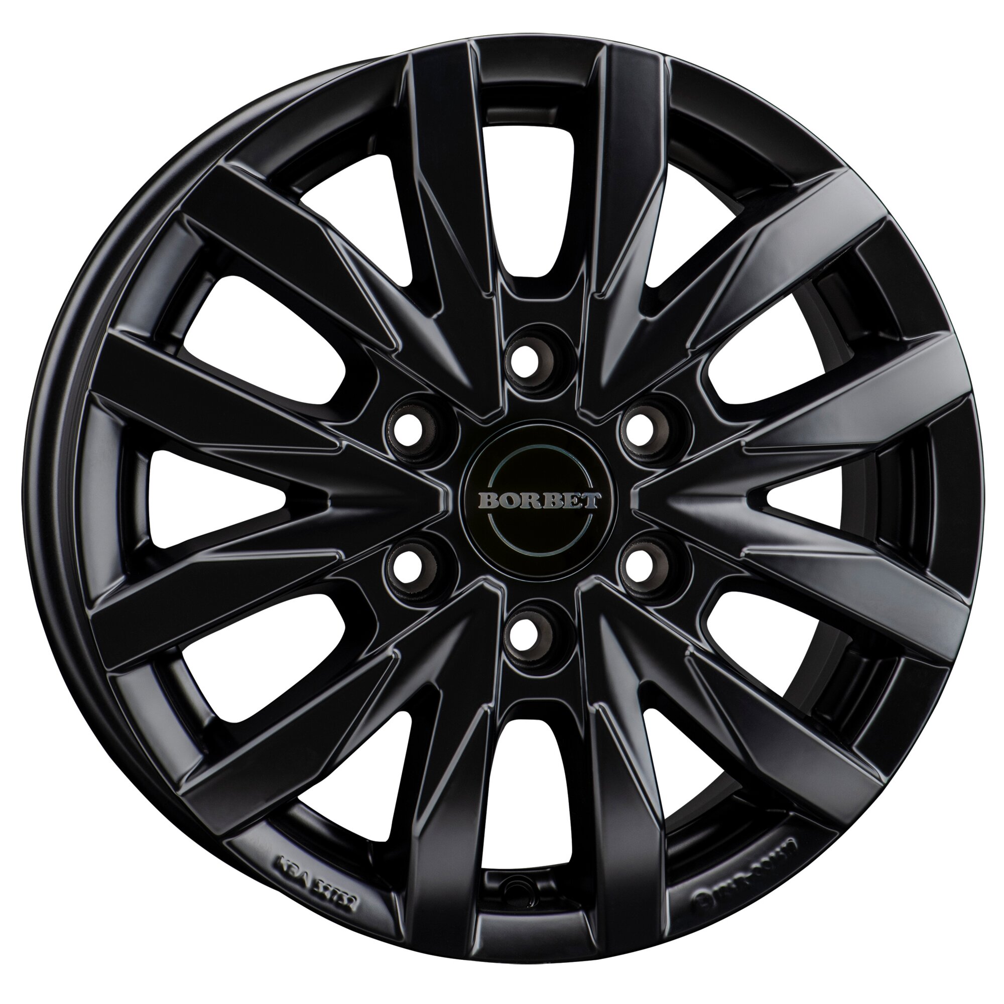 Aluminium Wheel Rim CW6 for MB Sprinter built since 2006/04 with Four-Wheel Drive, black matt, 6.5 x 16"