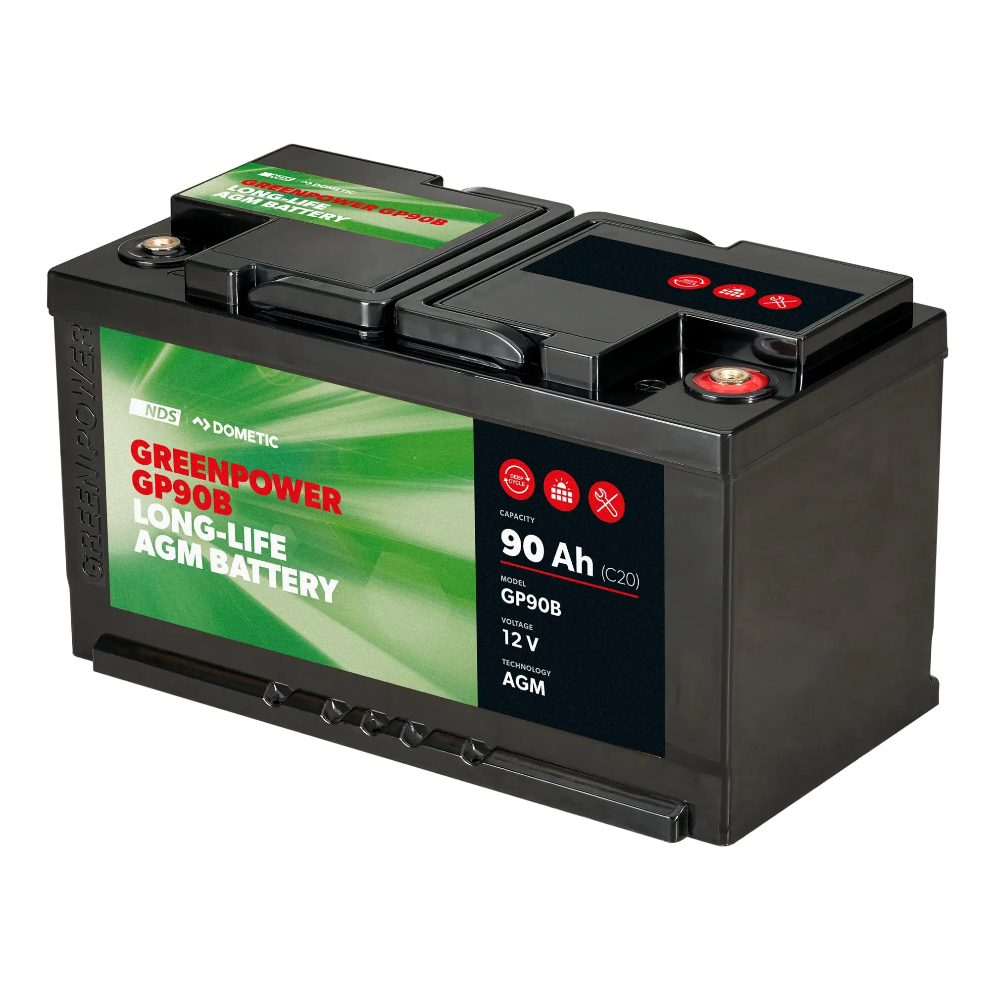 AGM Batterie GREENPOWER, 90 Ah