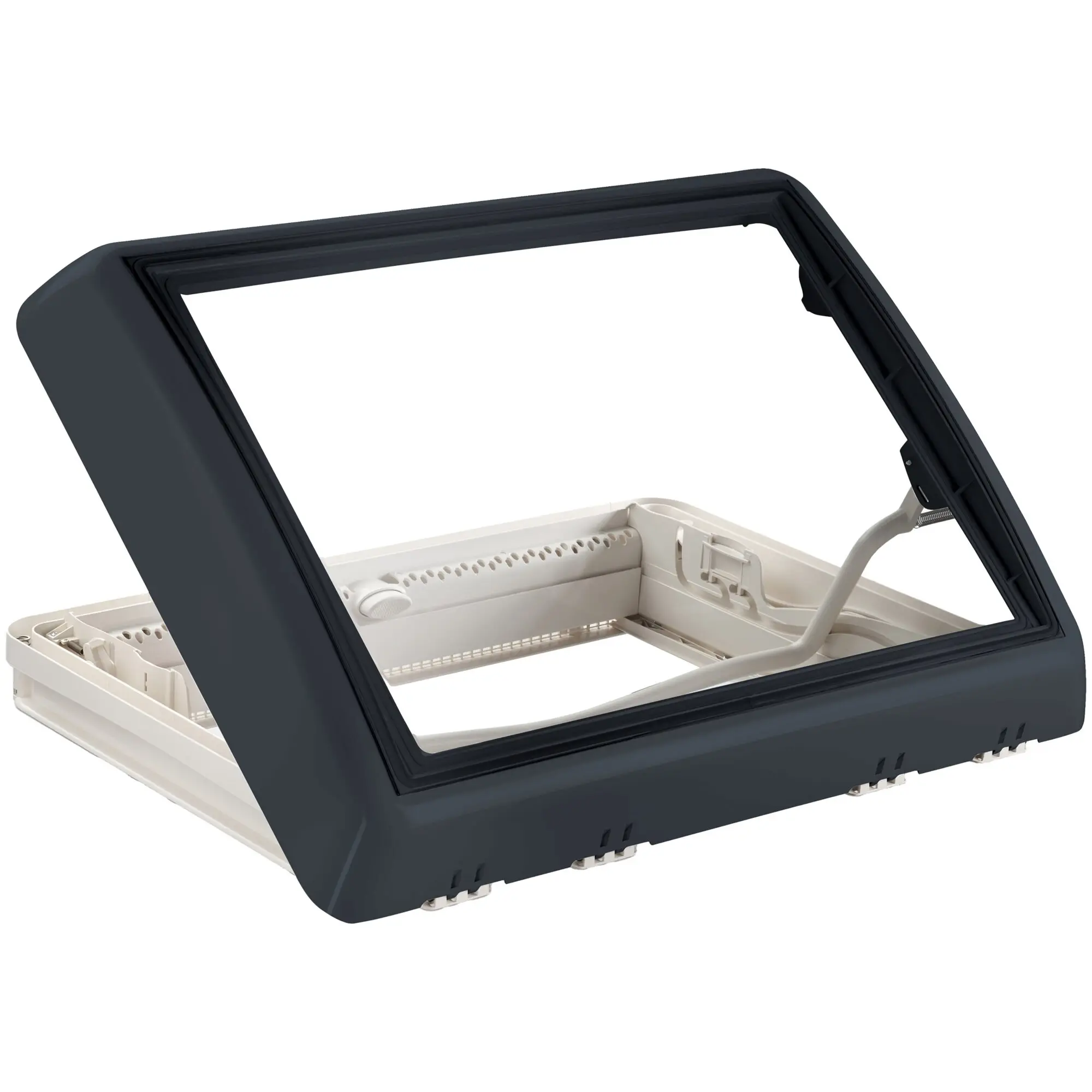 Dachfenster Midi Heki FL Bügel mit Zwangsbelüftung, grau