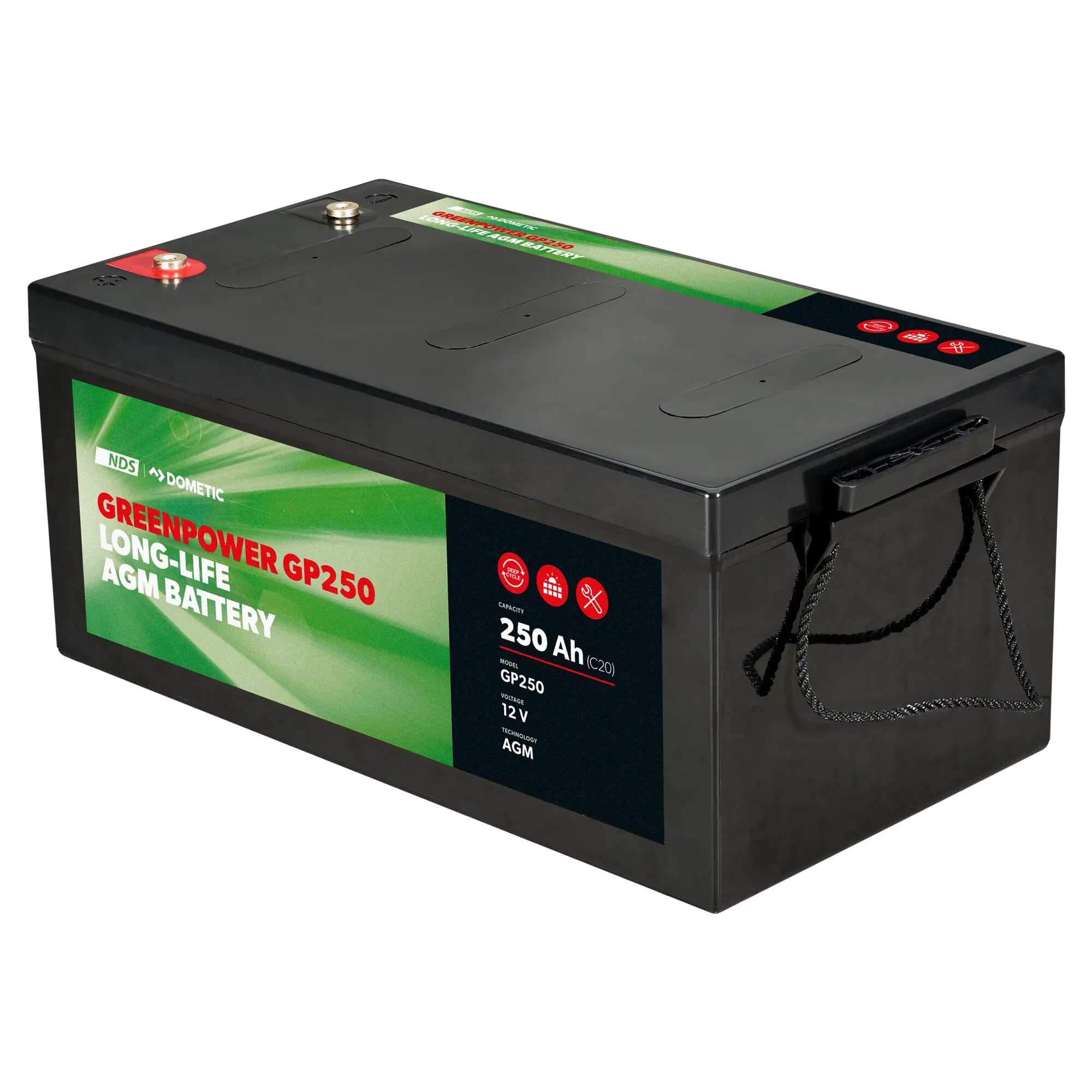 AGM Batterie GREENPOWER, 250 Ah