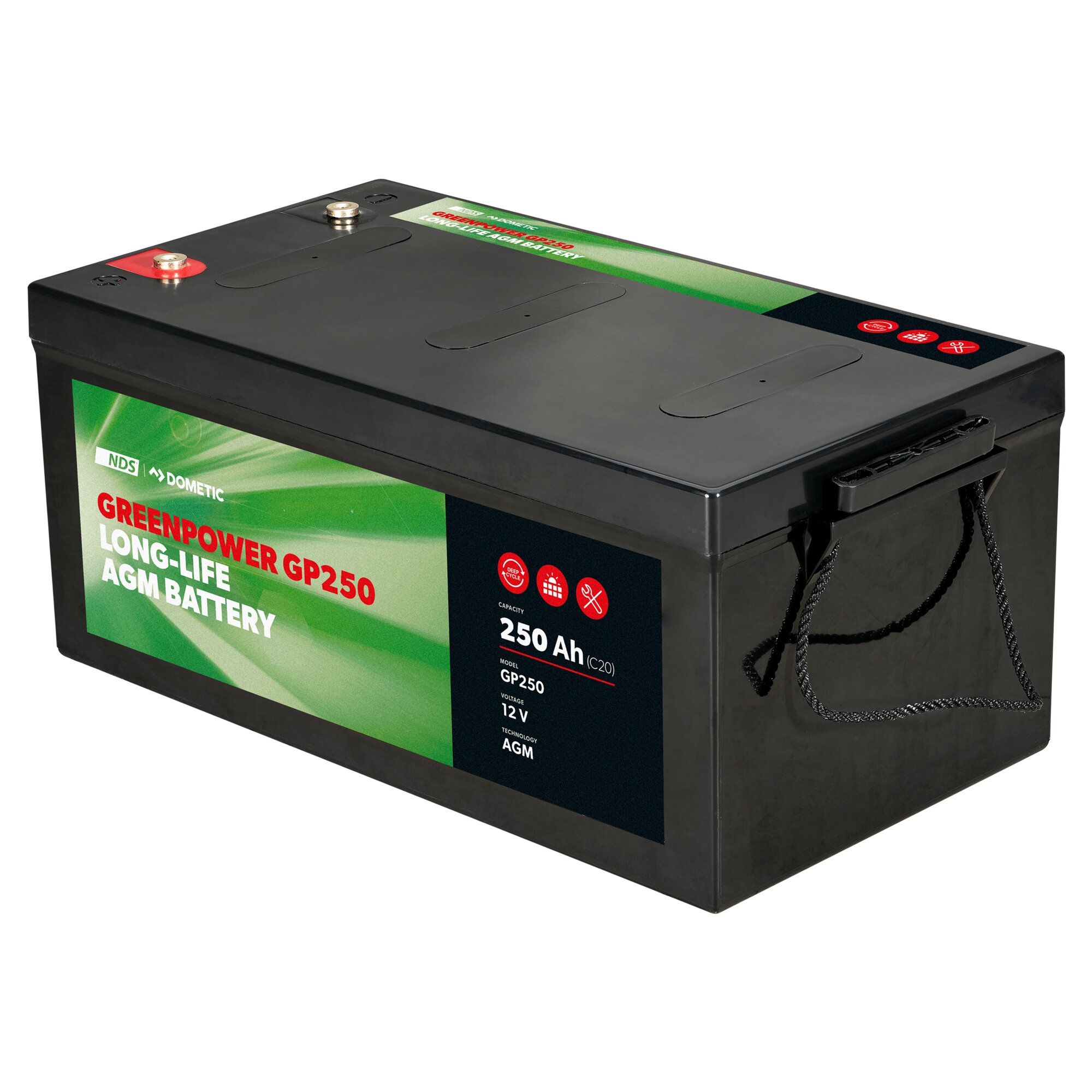 AGM Battery GREENPOWER, 250 Ah