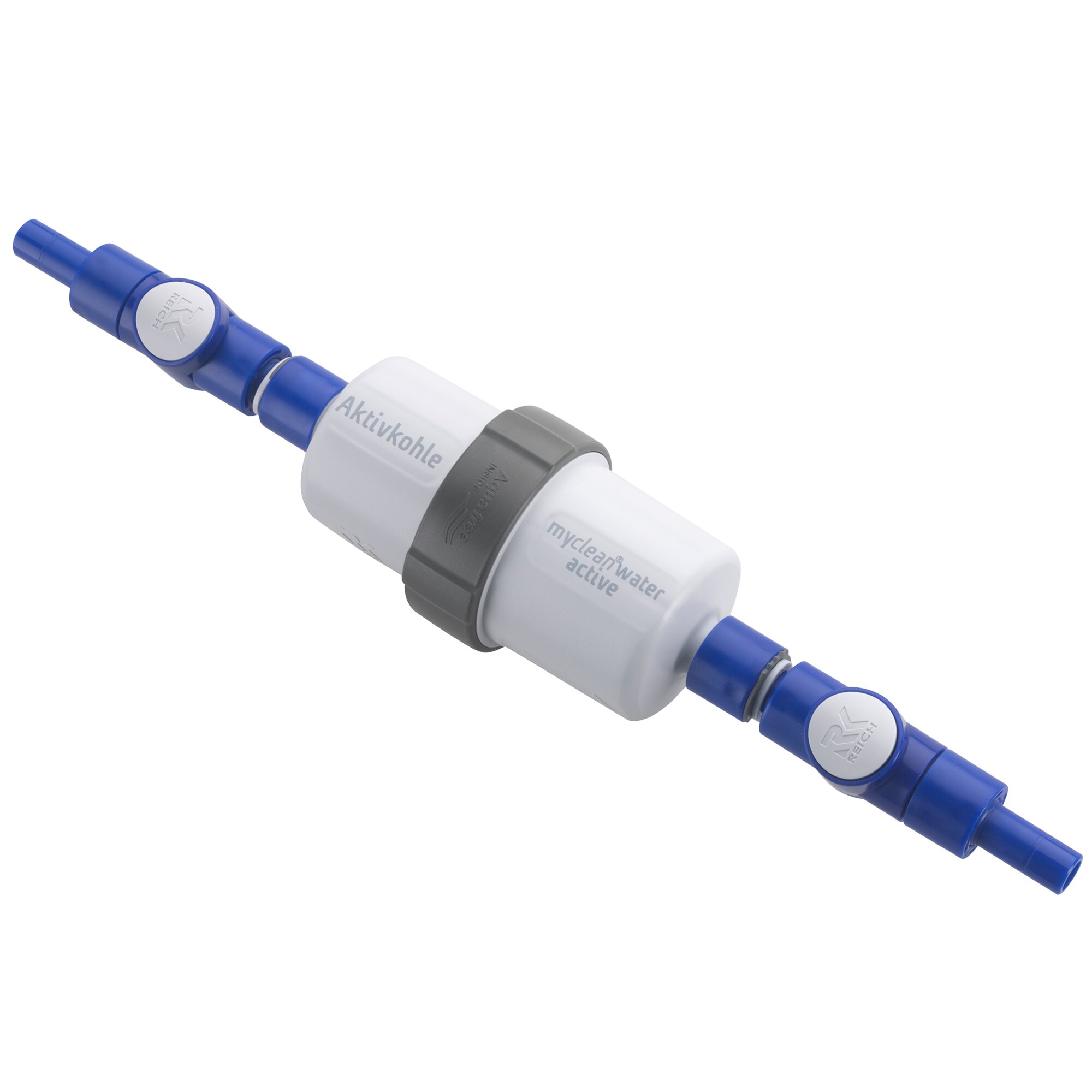 Wasserfilter Einbauset myclean®water active UniQuick, gerade