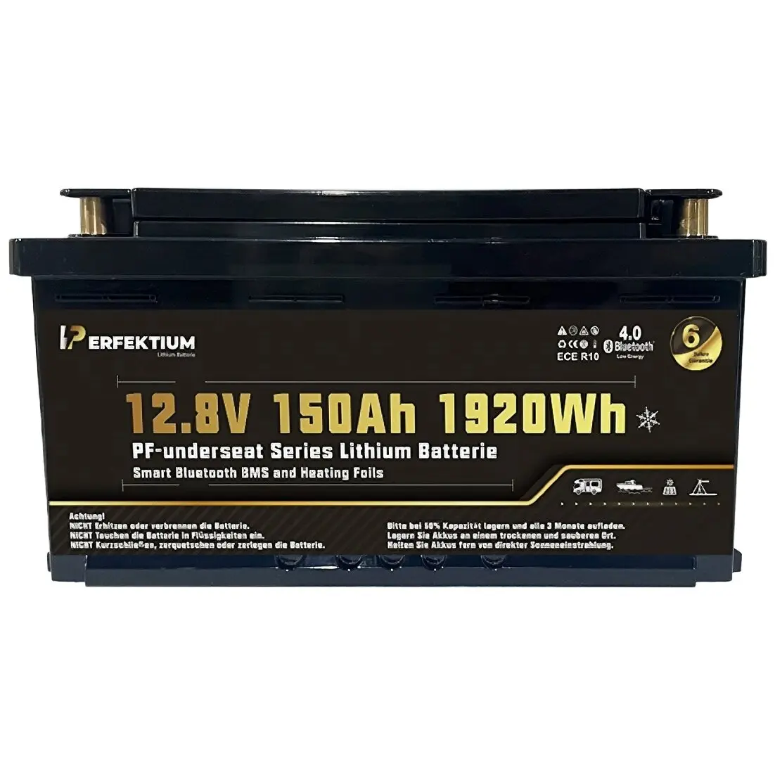 Lithium Battery PF-Underseat-12 with Heating Element, 150 Ah