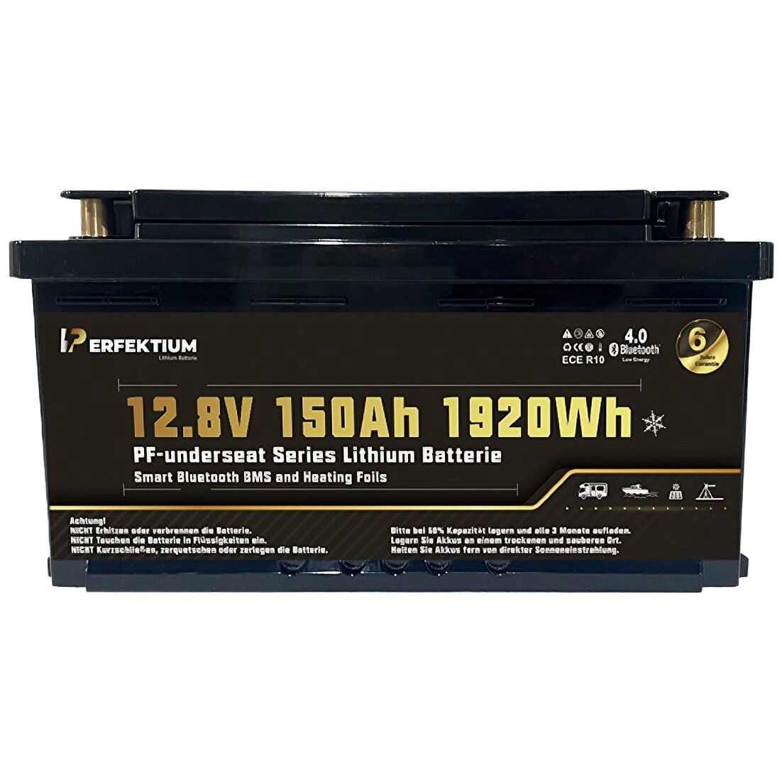 Lithium Battery PF-Underseat-12 with Heating Element, 150 Ah
