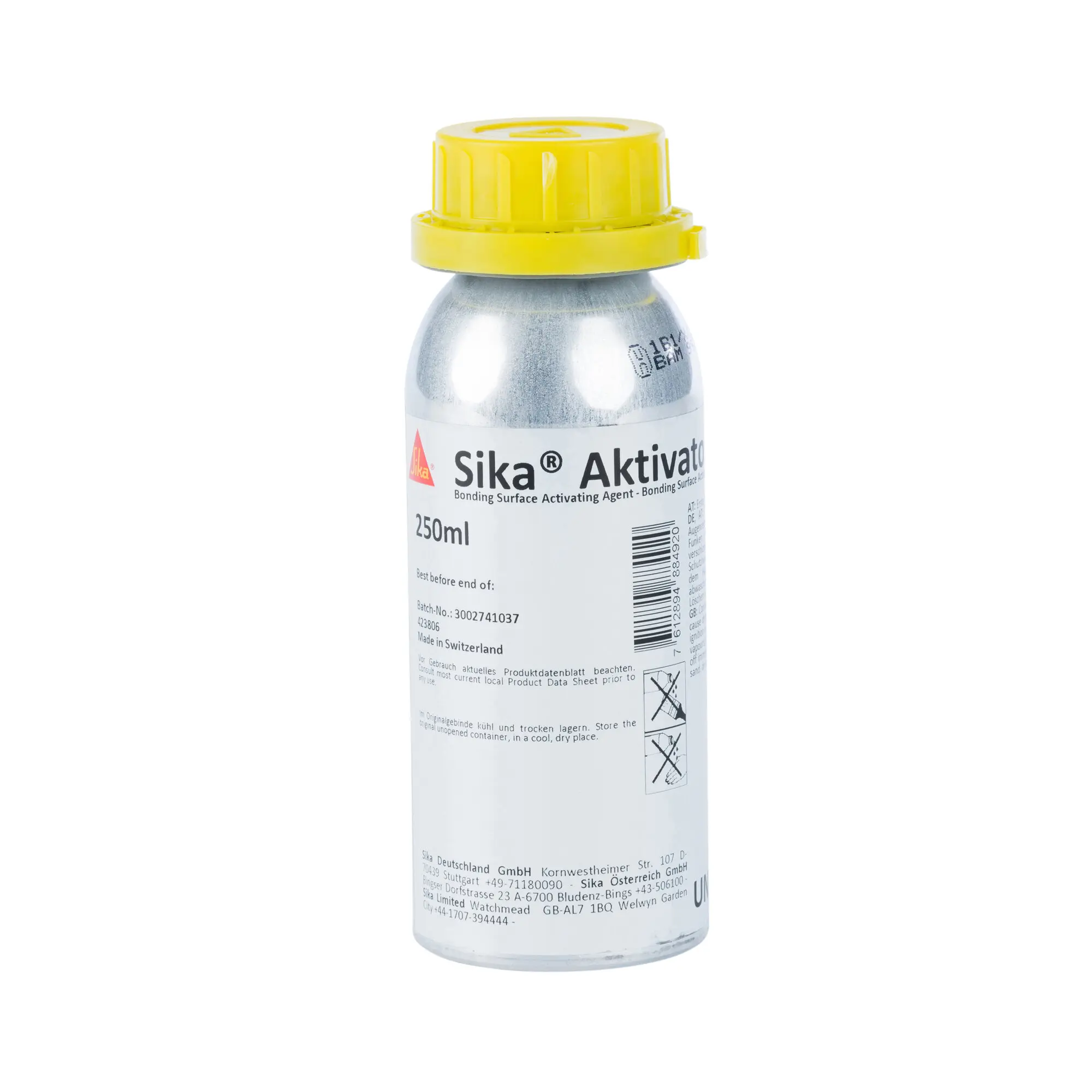 Sika® Aktivator-205 – Vorbehandlungsmittel für nicht poröse Untergründe, 250 ml