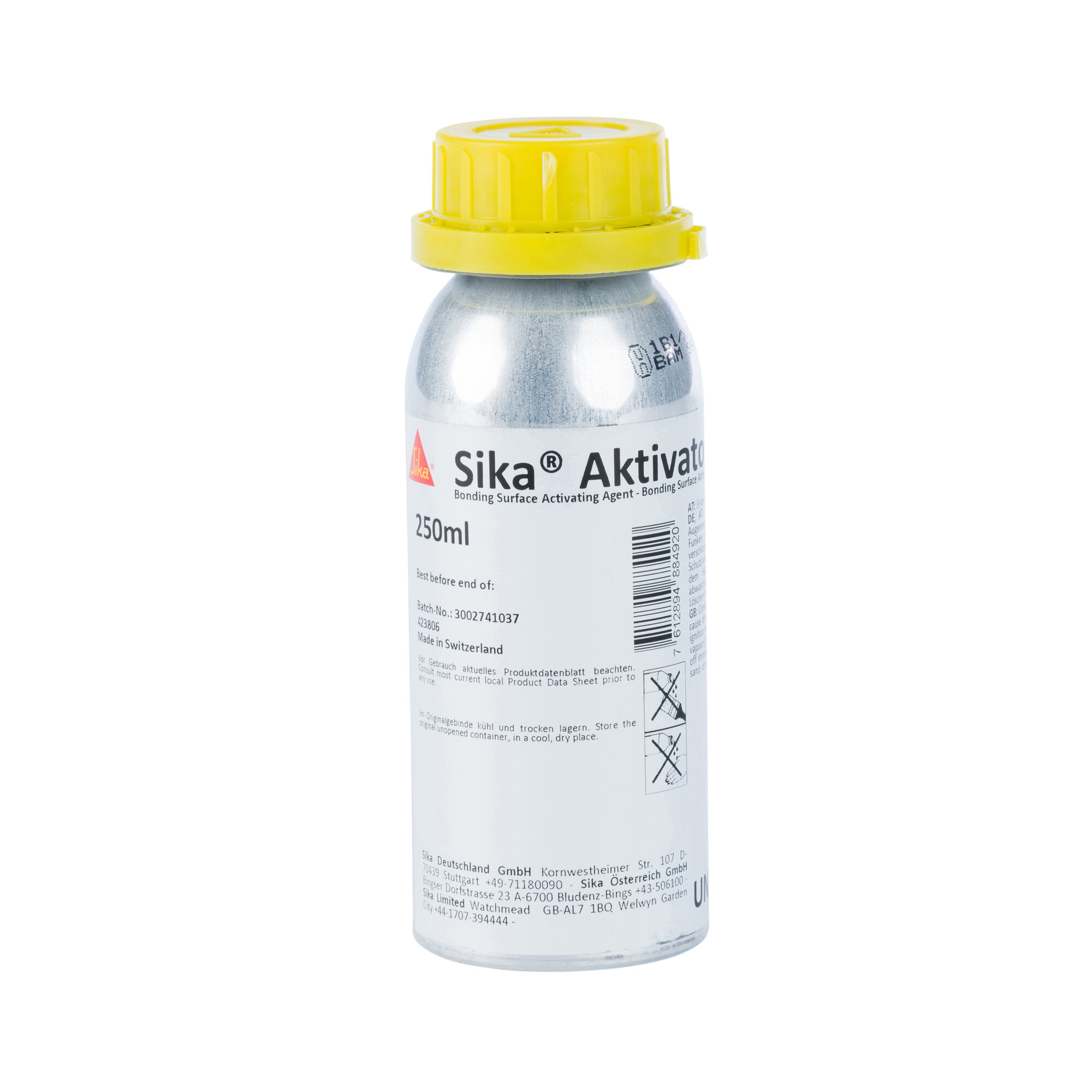 Sika® Aktivator-205 – Vorbehandlungsmittel für nicht poröse Untergründe, 250 ml