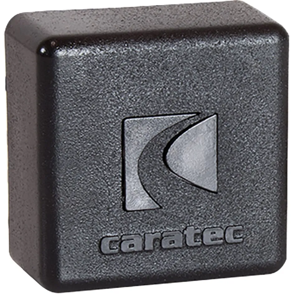 Schwarzer, kompakter Gaswarner Caratec CEA200G mit abgerundetem Gehäuse und Caratec-Logo an der Vorderseite