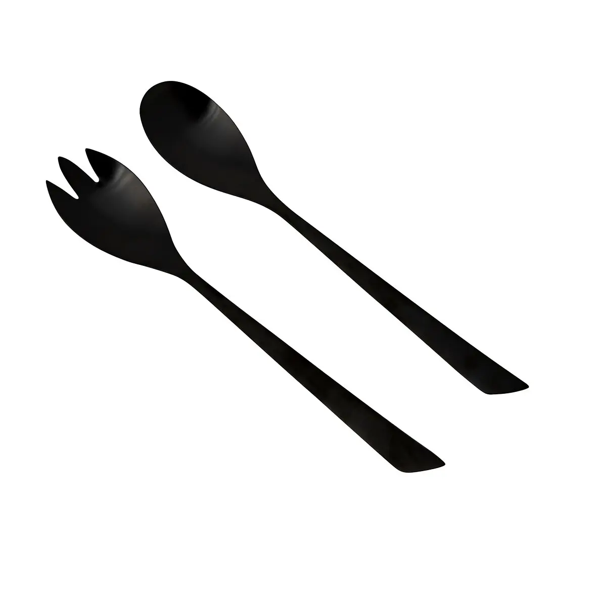 Salad Servers Elegant, black