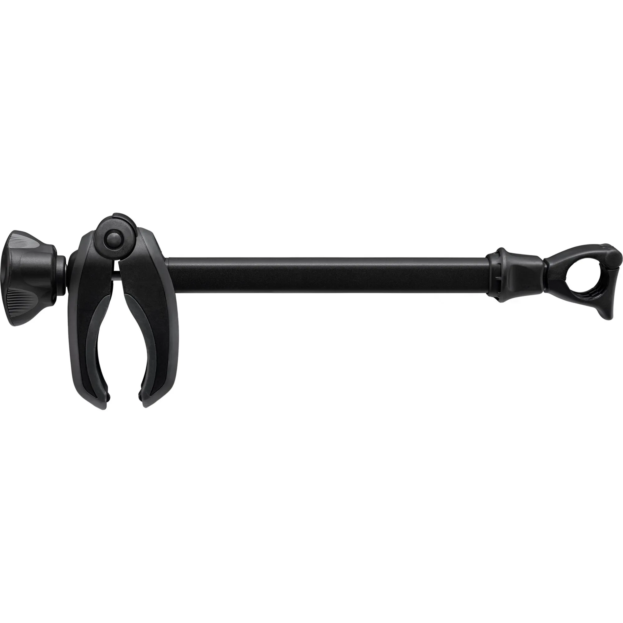 Schwarzer Abstandshalter AcuTight mit langem Schaft, zwei Klemmbacken und verstellbarem Griff, 26 cm lang