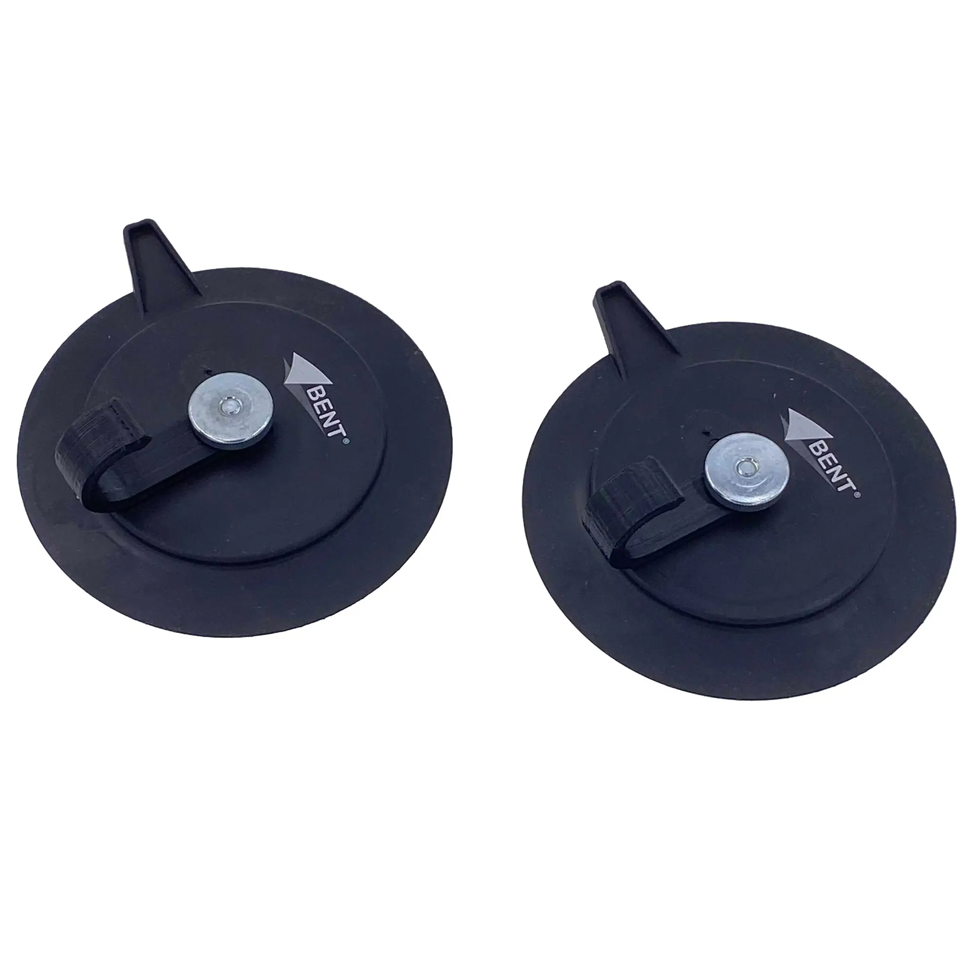 Teller-Magnete 2 Stück, schwarz, ø 125 x 8,5 mm