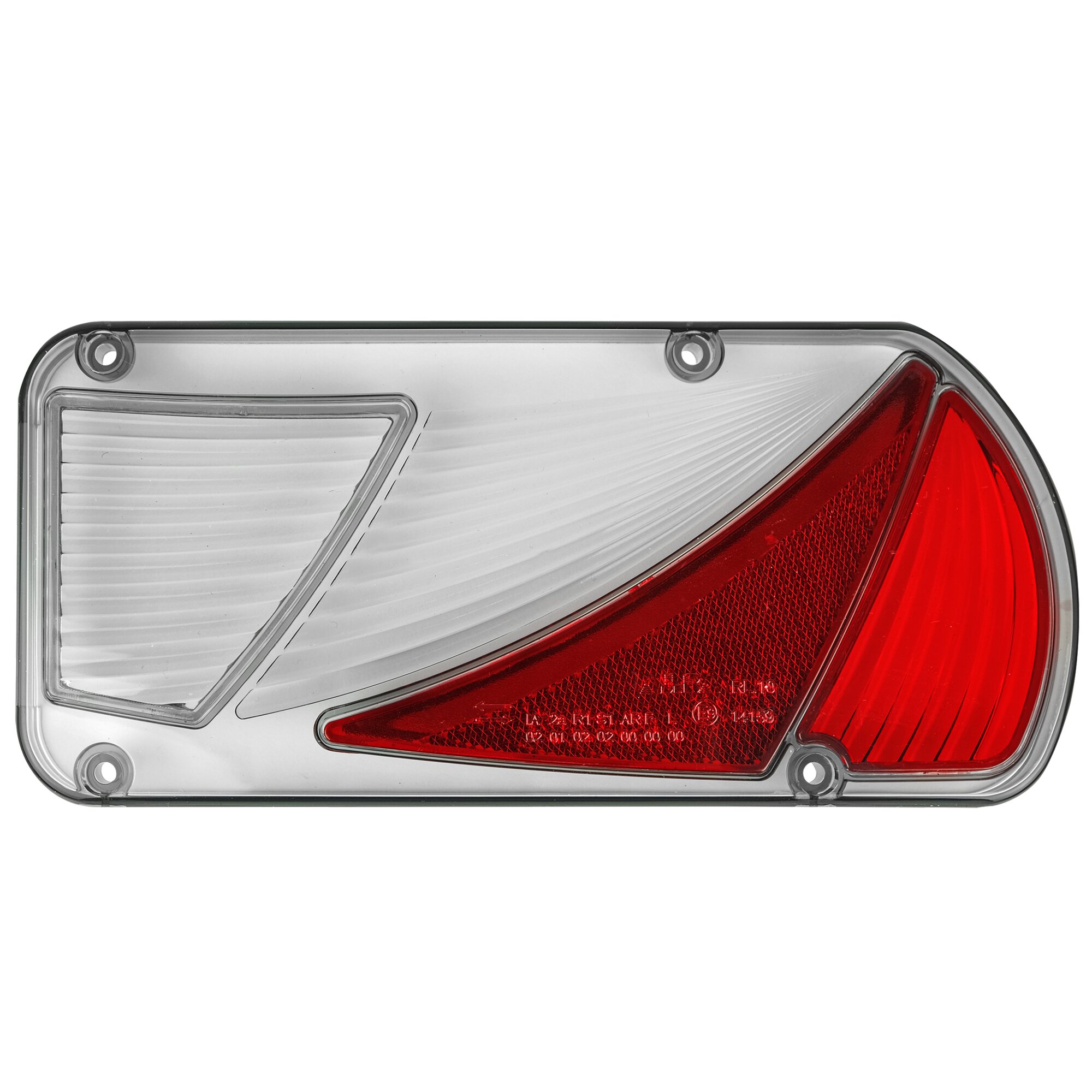 Lens Cover without Number Plate Light for Tow Bar Carrier, right-hand