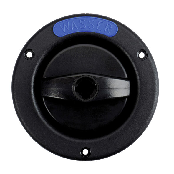 Tankeinfüllstutzen für Frischwasser, schwarz