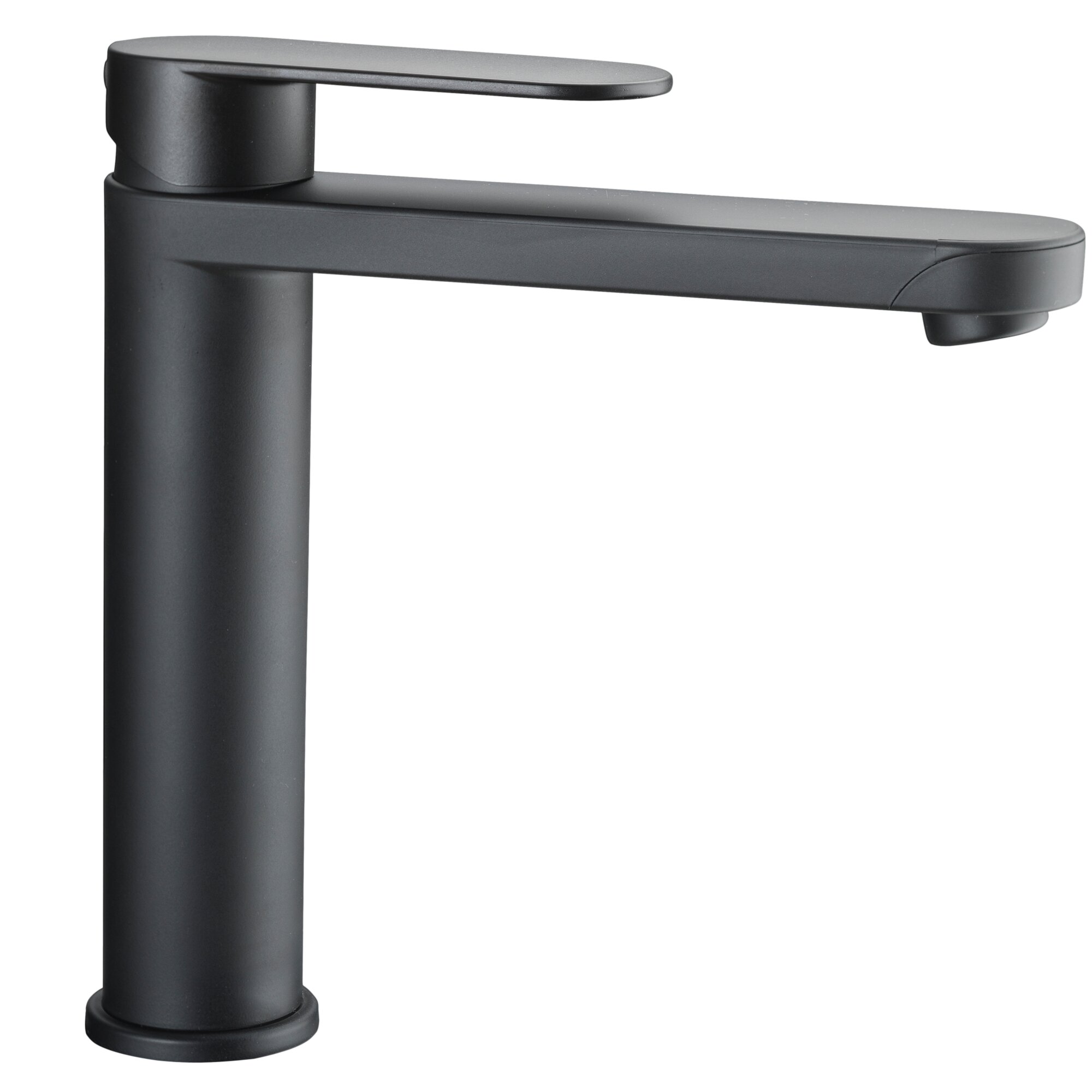 Single-Lever Mixer Linnea Long & High Version, matt black, self-service