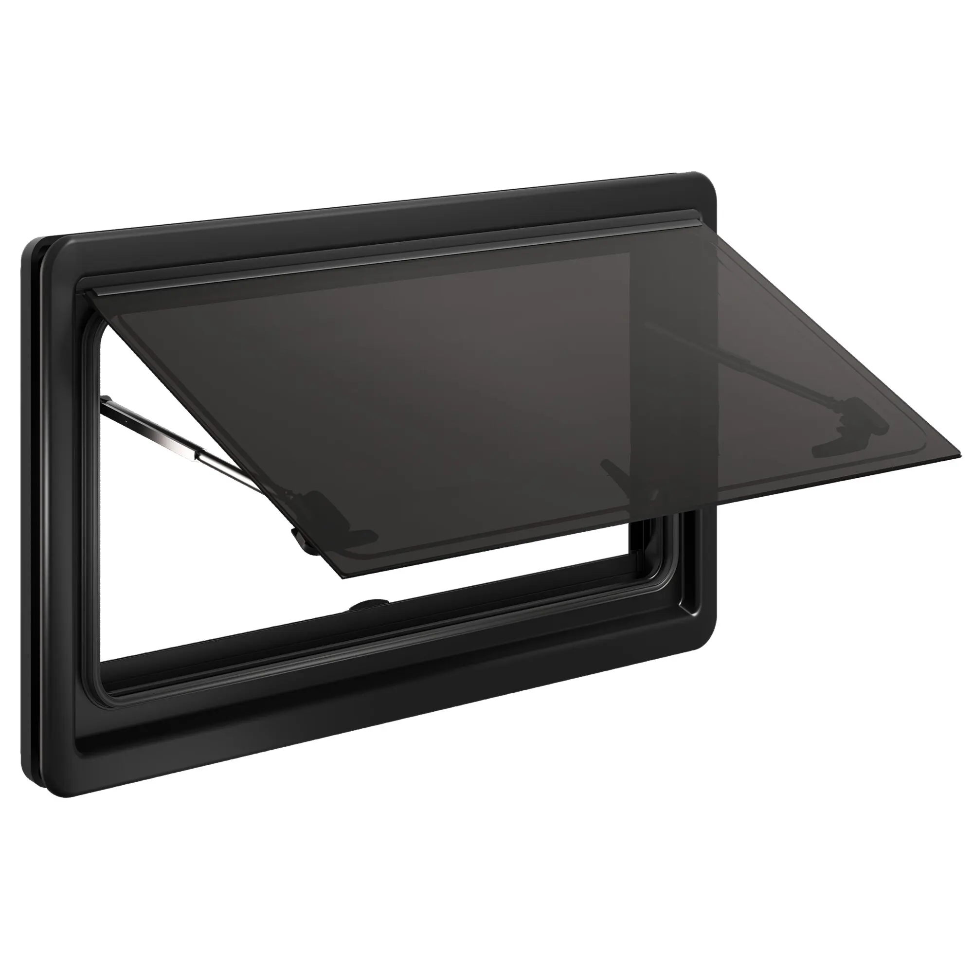 Hinged Window S10, 350 x 500 mm black inner frame