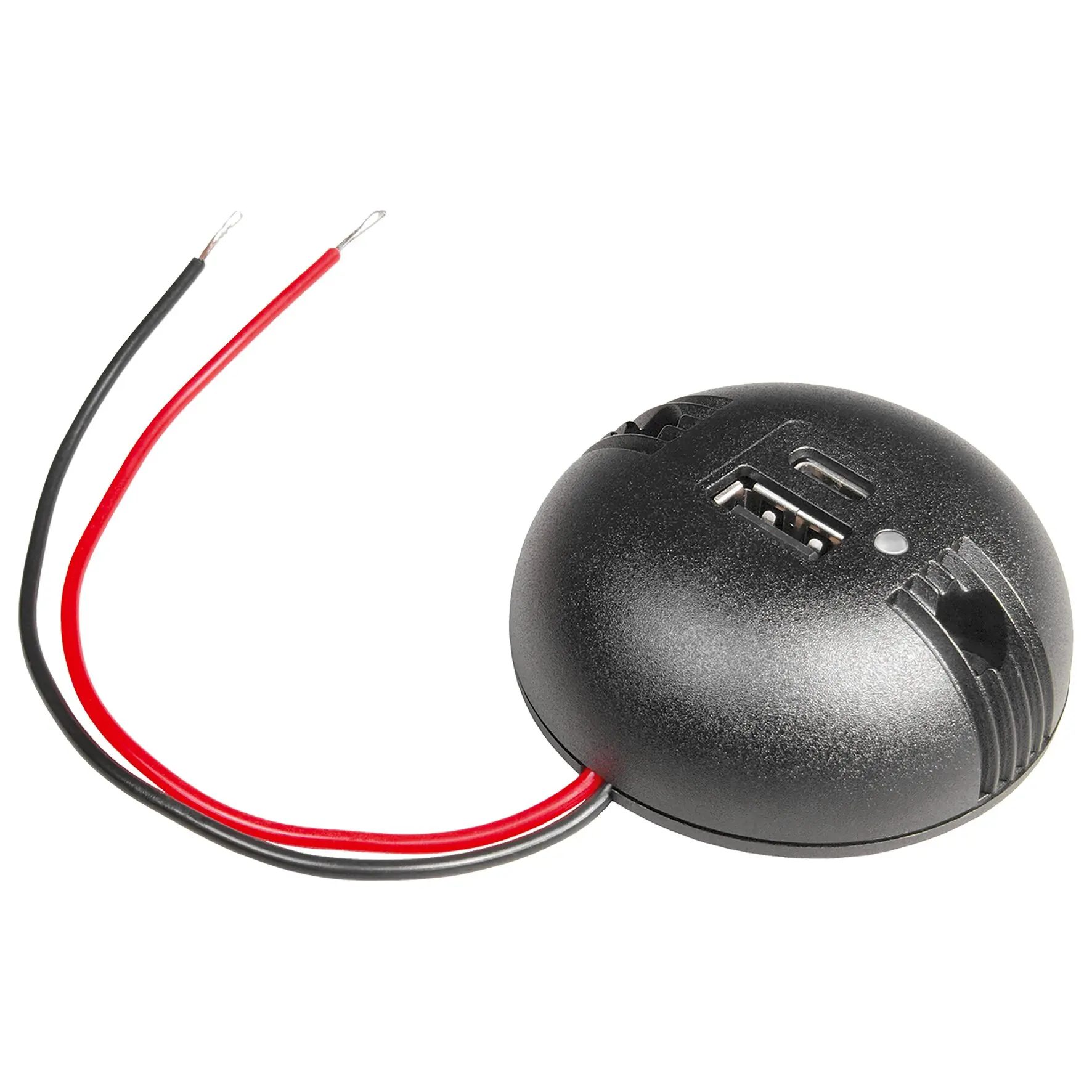 Aufbau-Doppelsteckdose USB-C/USB-A rund, ohne Deckel