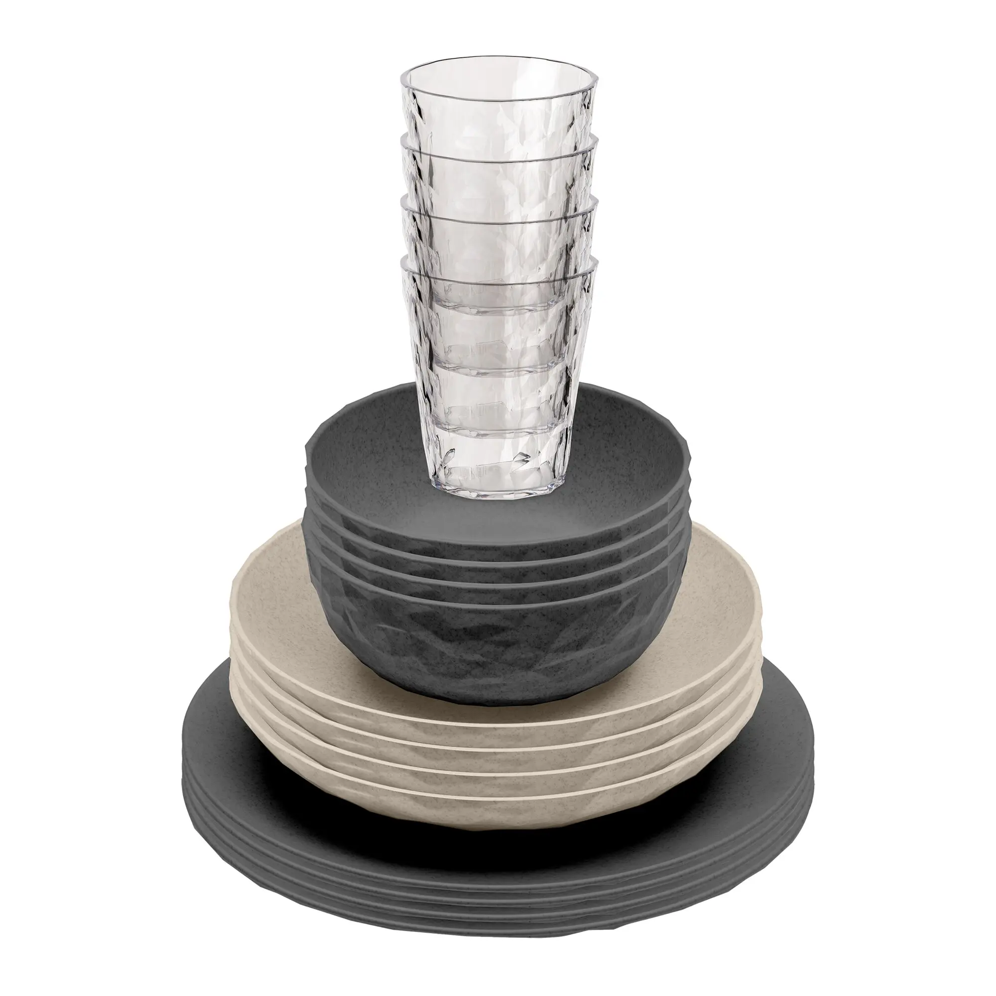 Geschirrset CLUB GÖTEBORG, grau