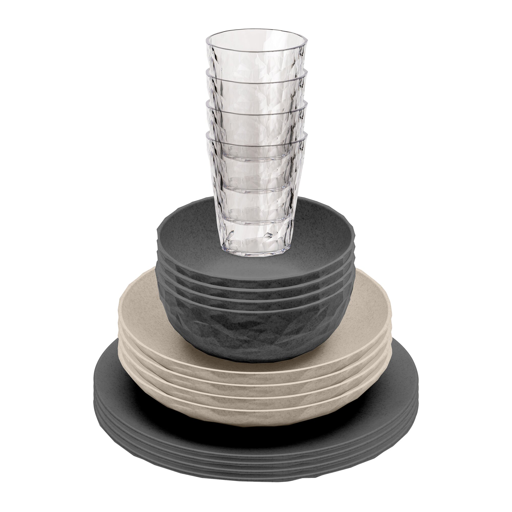 Tableware Set CLUB GÖTEBORG, grey