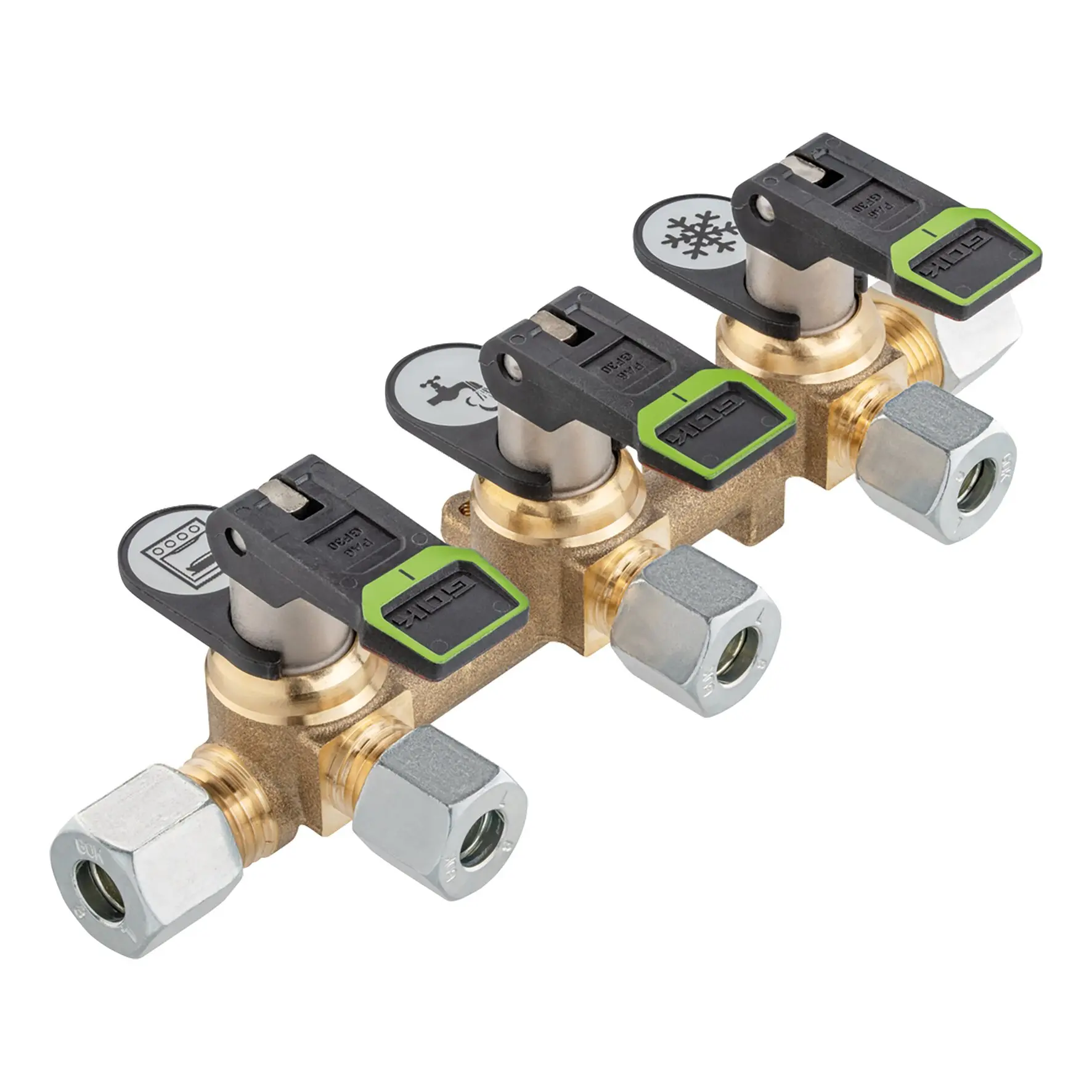 Verteilerblock KSV-AB3 lang, ø 8 mm