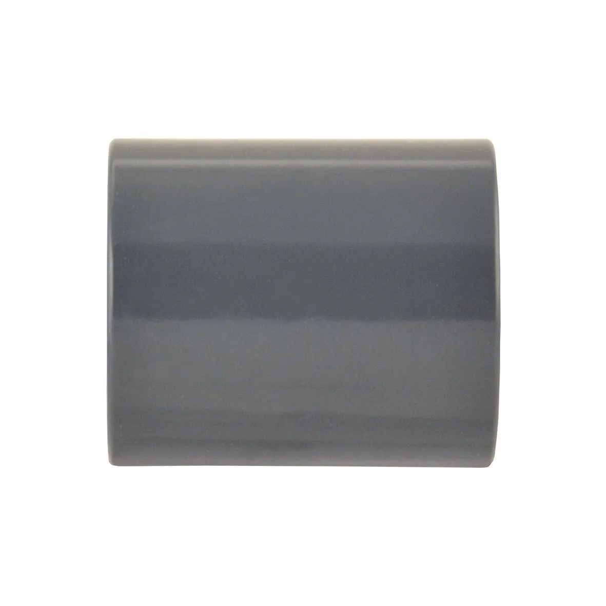 Gerades graues Rohrverbindungsstück für 40-mm-Rohre mit glatter zylindrischer Form von LILIE GrauGELB®