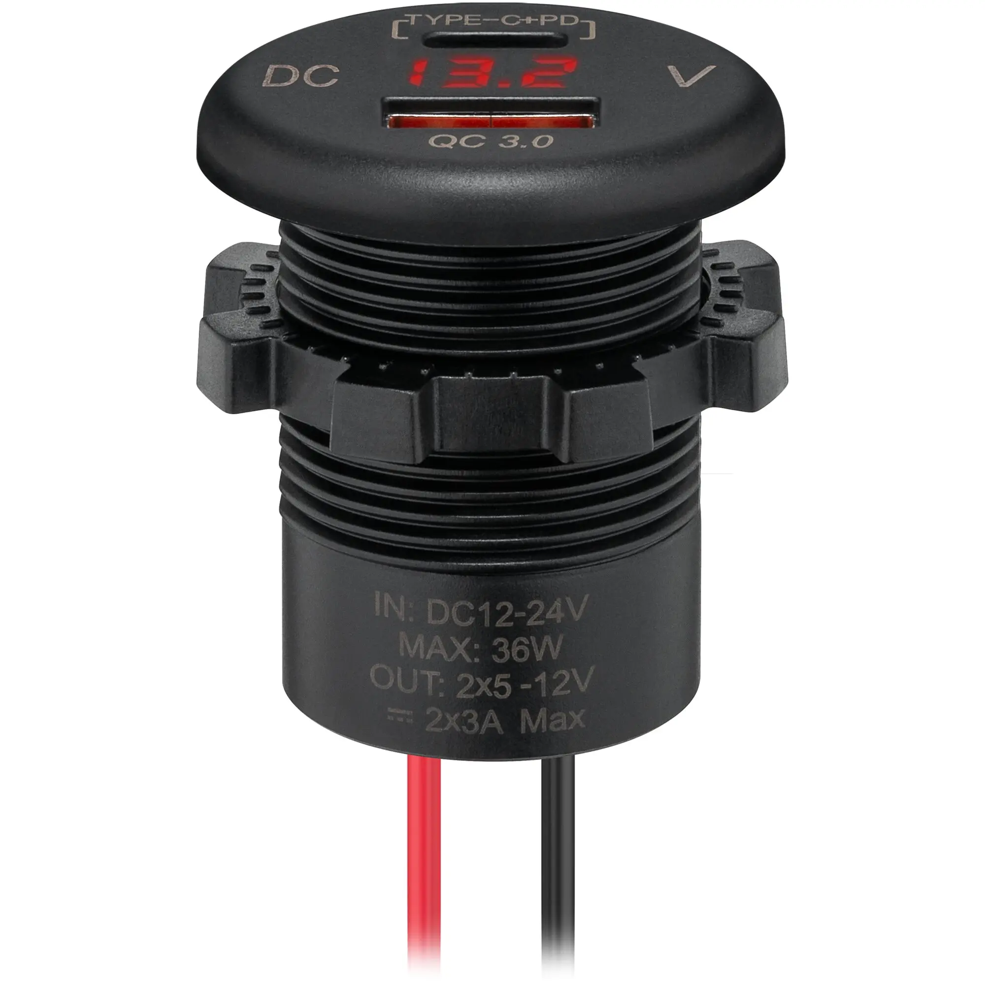 Einbauladegerät USB-A | USB-C 18 W