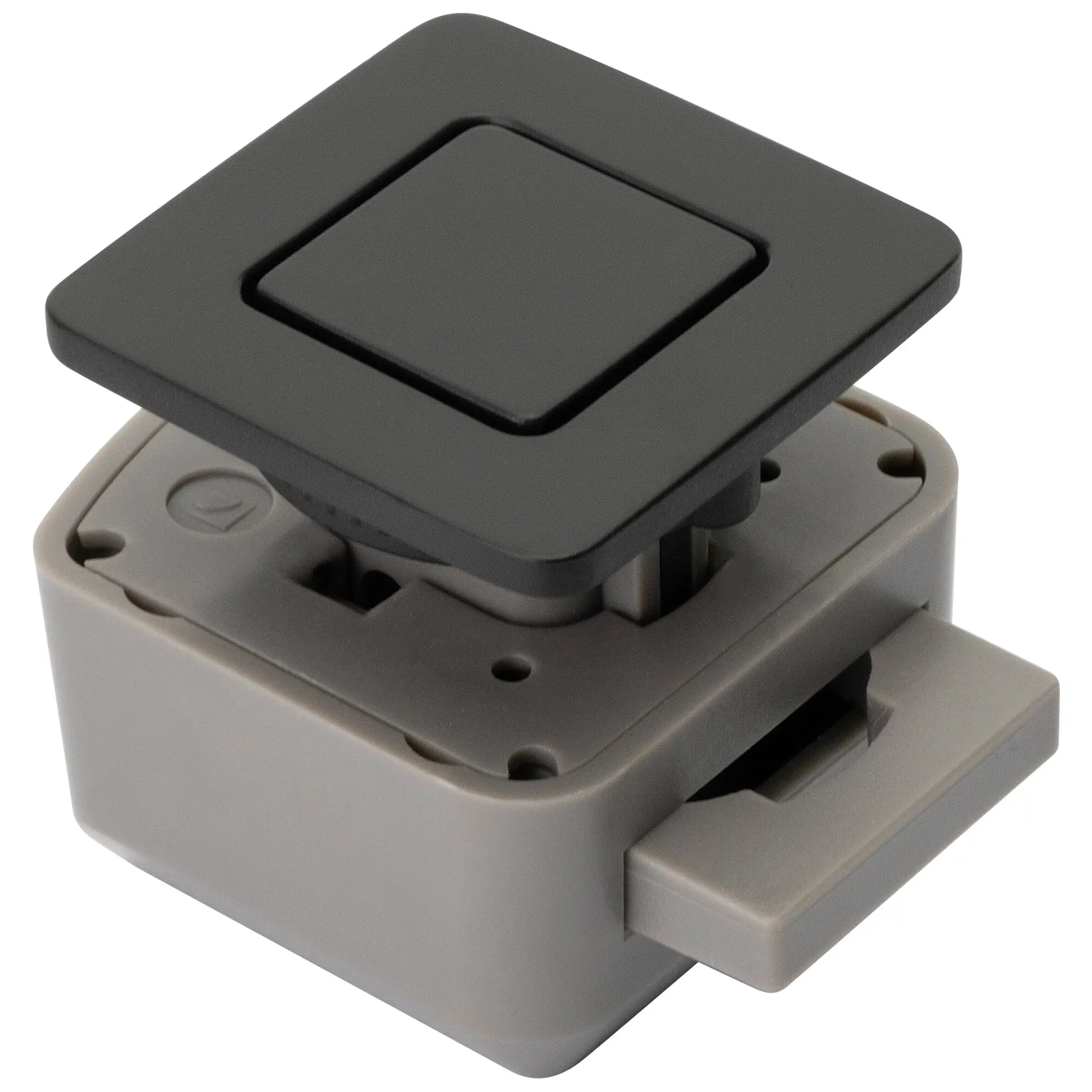 R-EVOLUTION Schließsystem eckig schwarz matt