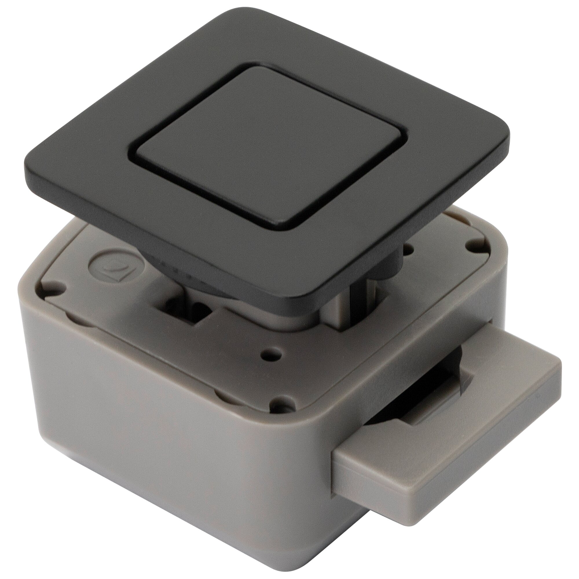 R-EVOLUTION Schließsystem eckig schwarz matt