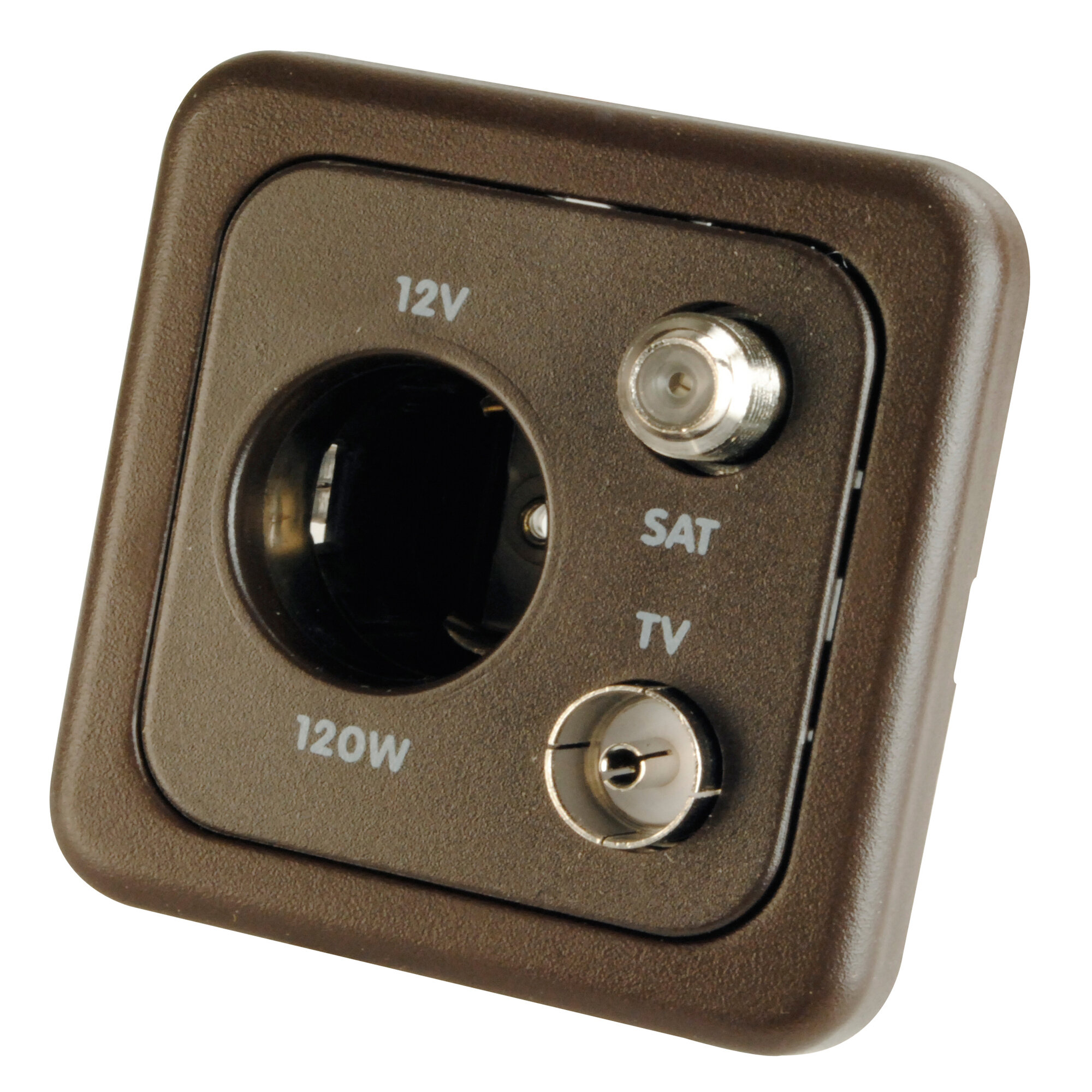 Combo Socket, brown, self-service