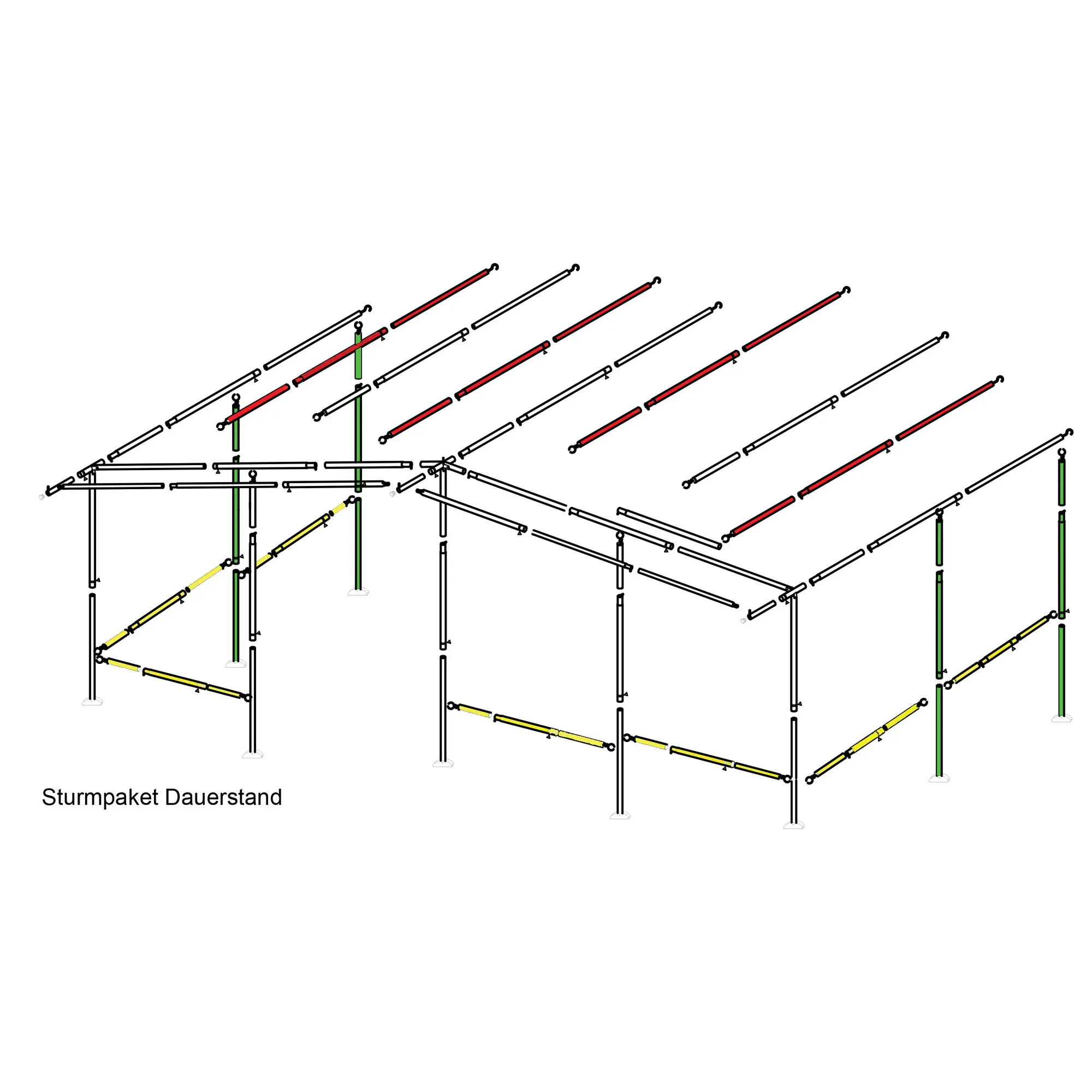 Gestänge Sturmpaket