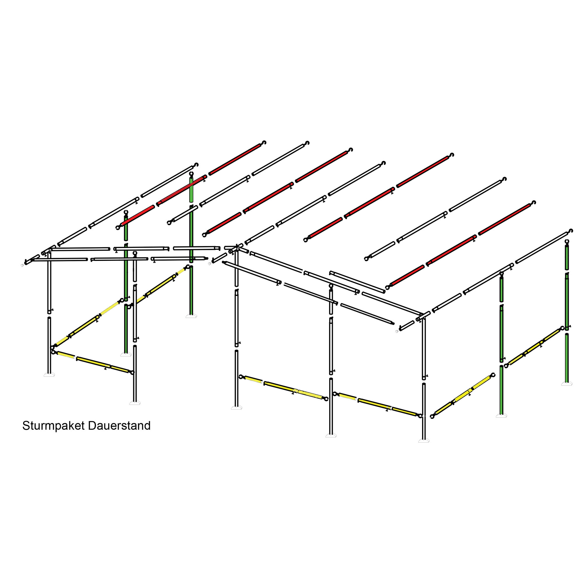 Gestänge Sturmpaket