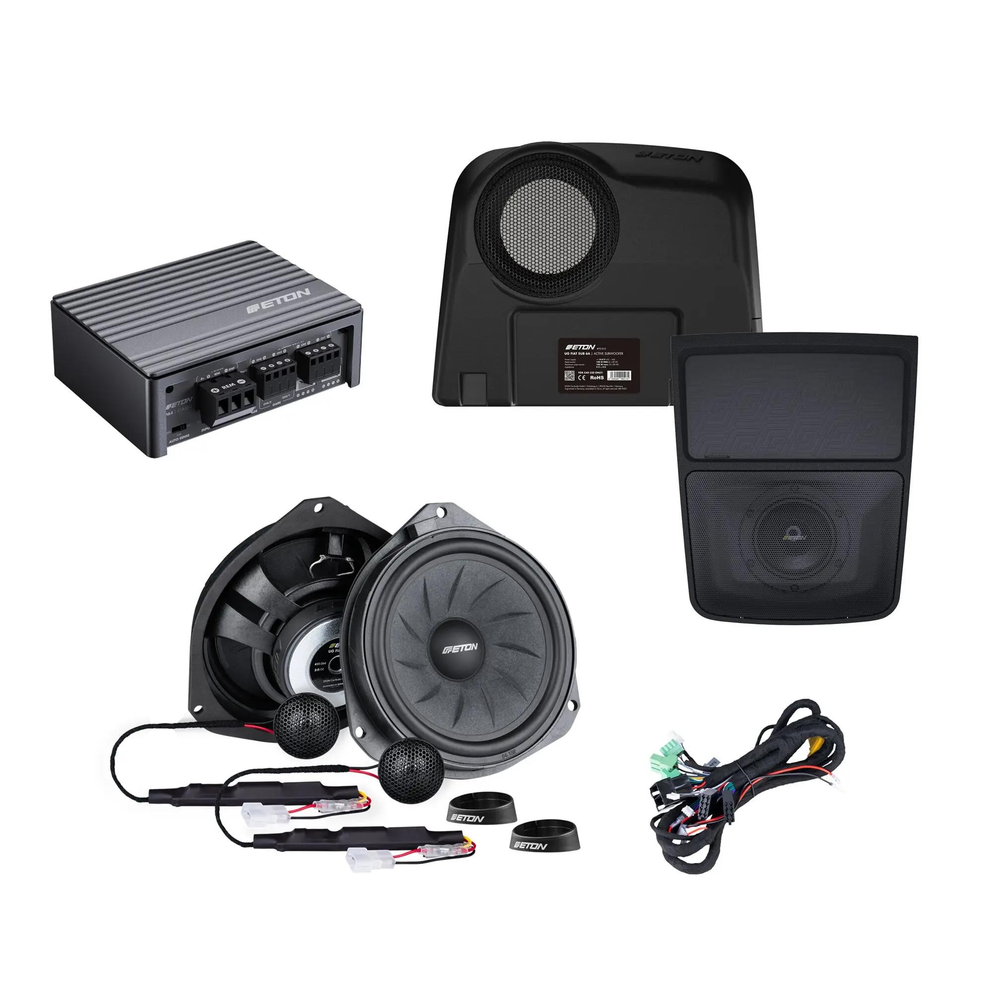 ETON Soundsystem für Fiat Ducato, Komplett-Set für Fahrzeuge mit Radiovorbereitung