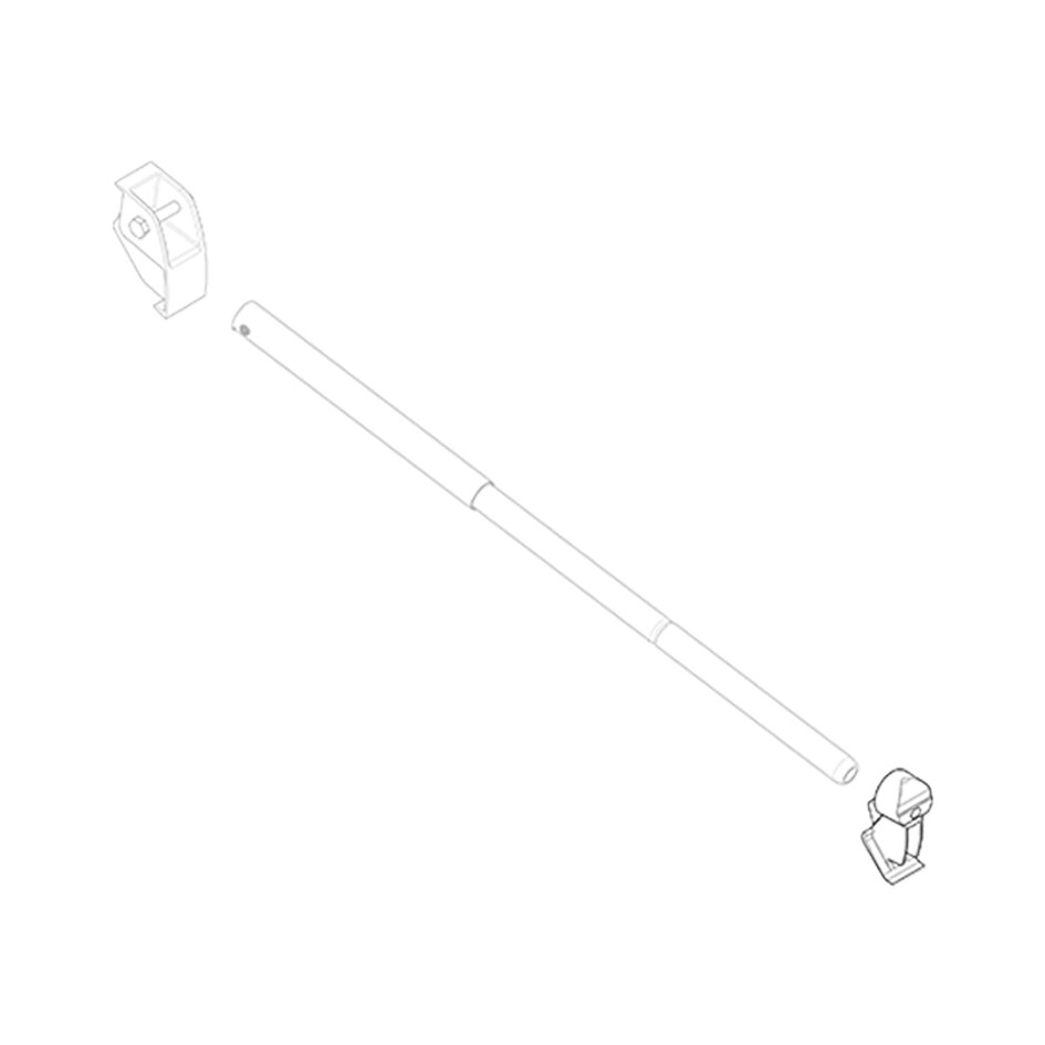 Tension Rafter Connection Front, Awning Length 4 – 6 m