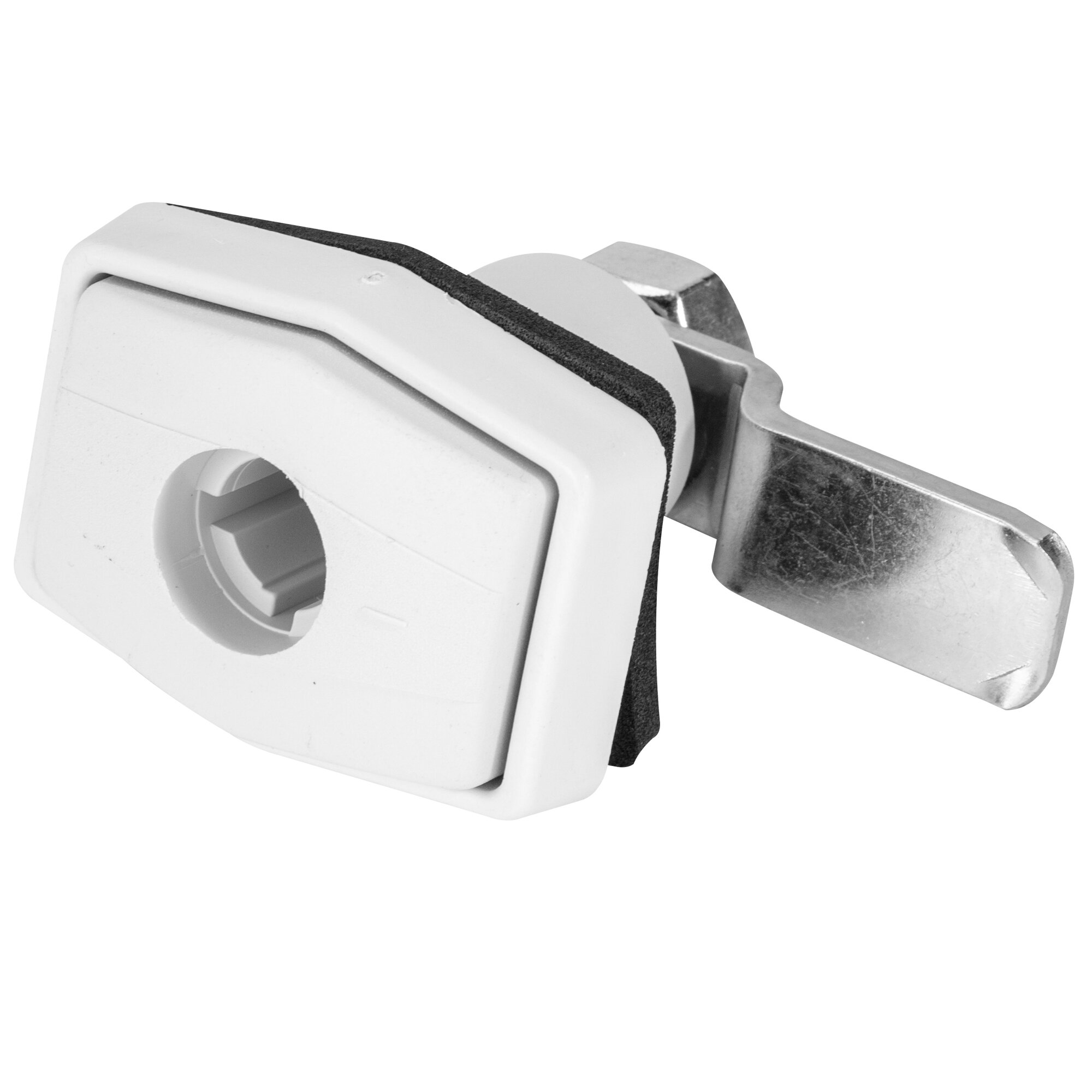 Doorframe Lock, white, square, self-service