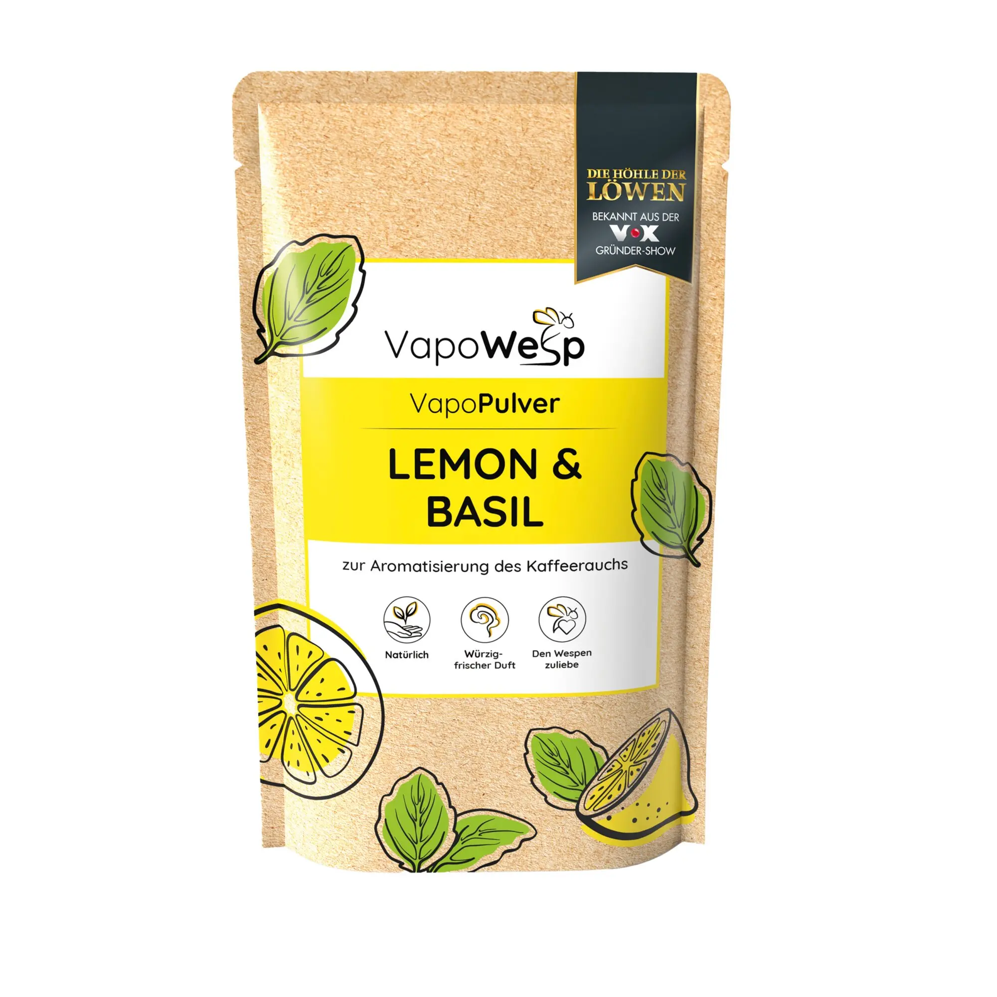 VapoPulver Kräutermischung, Zitrone, Basilikum